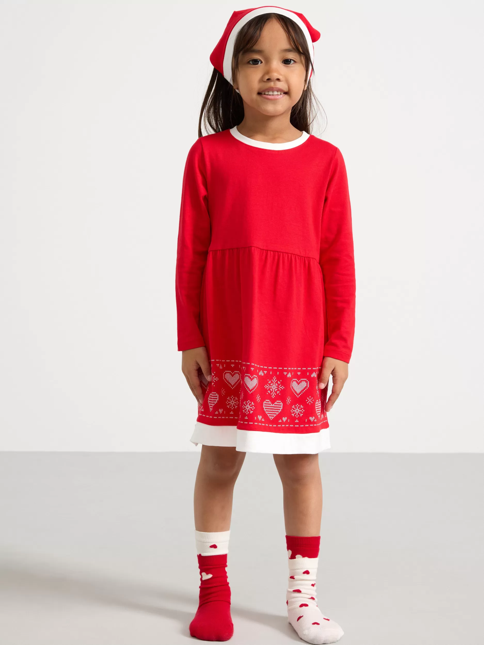 Lindex Nattøy<Julekjole Og Hodeskjerf Red