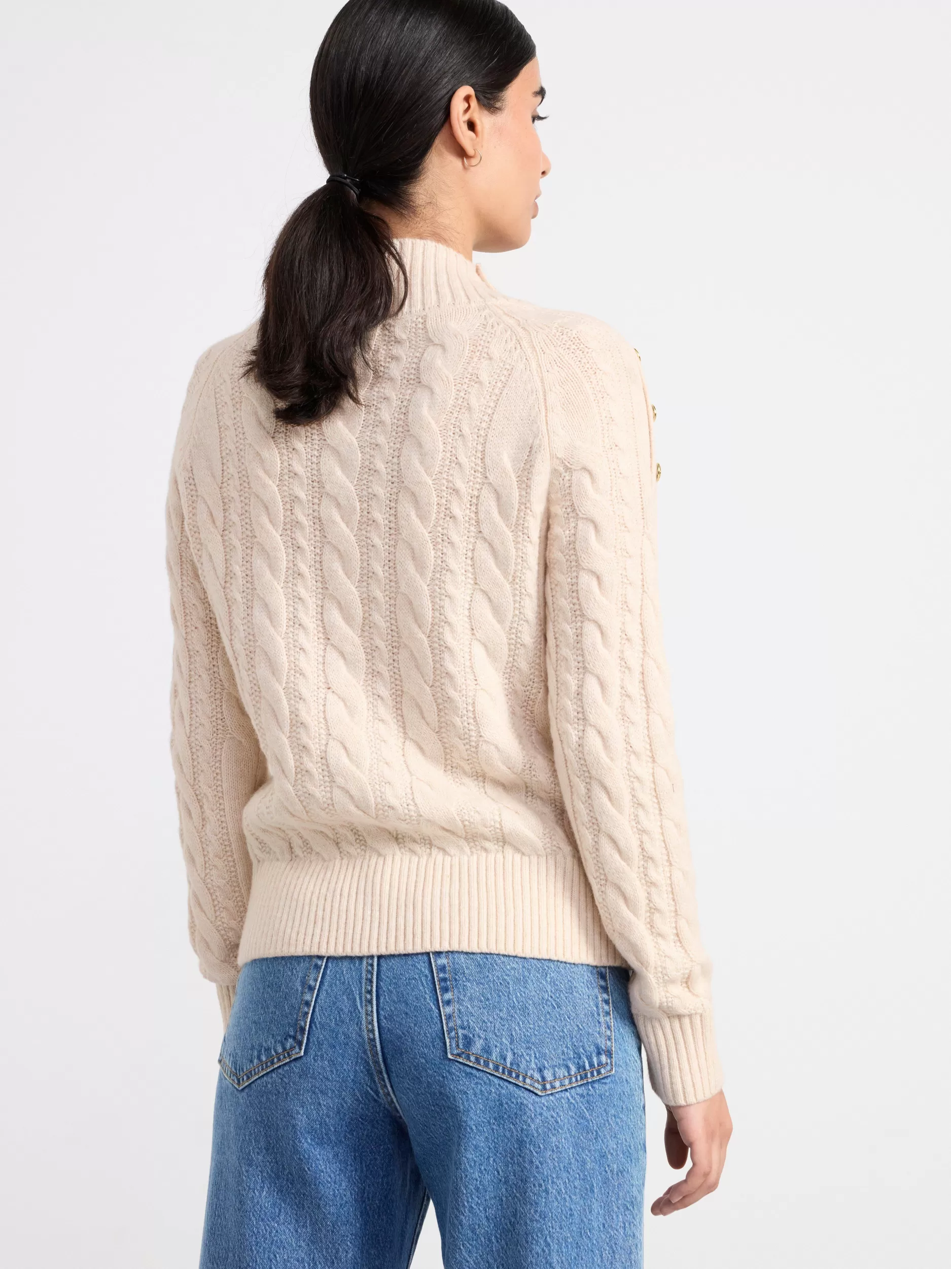 Lindex Gensere & Cardiganer<Kabelstrikket Genser Light Dusty Beige