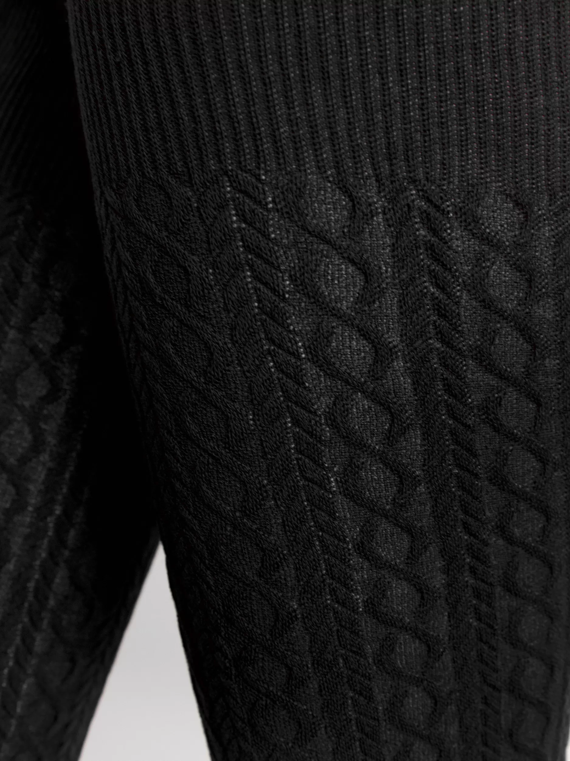 Lindex Strømpebukser Og Leggings<Kabelstrikket Strompebukse Black