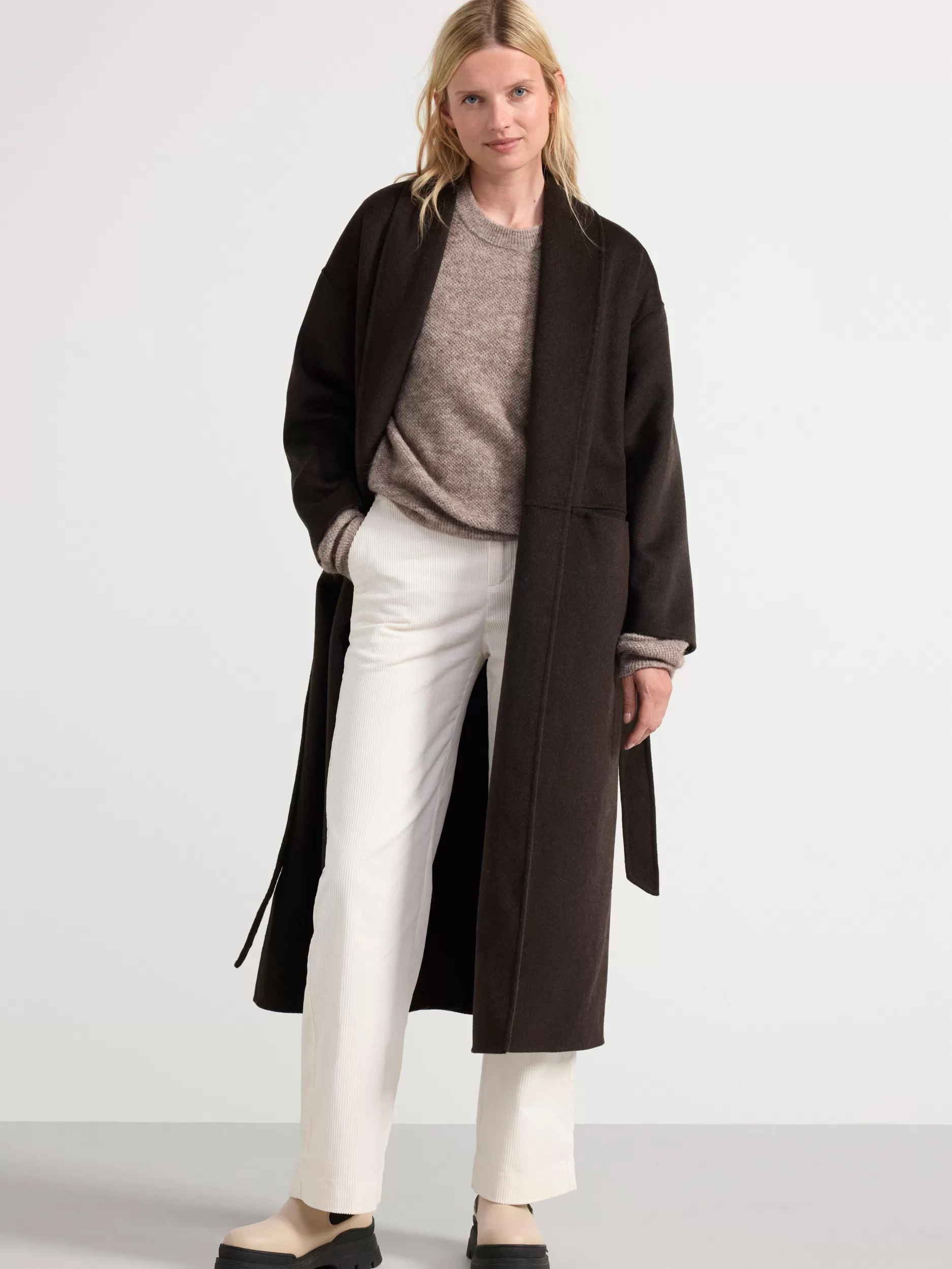 Lindex Yttertøy<Kape I Ullblanding Dark Brown