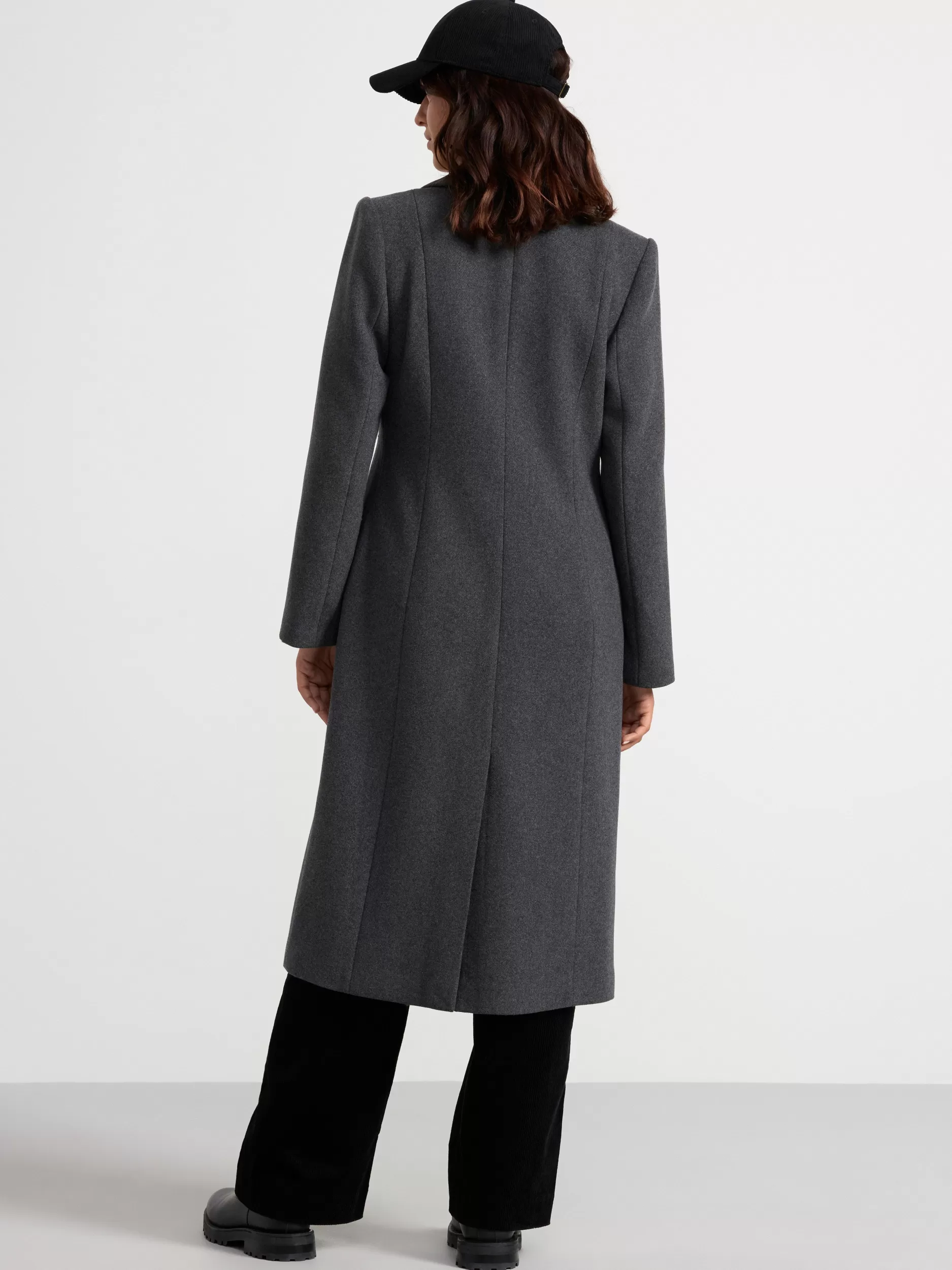 Lindex Yttertøy<Kape I Ullblanding Dark Grey Melange
