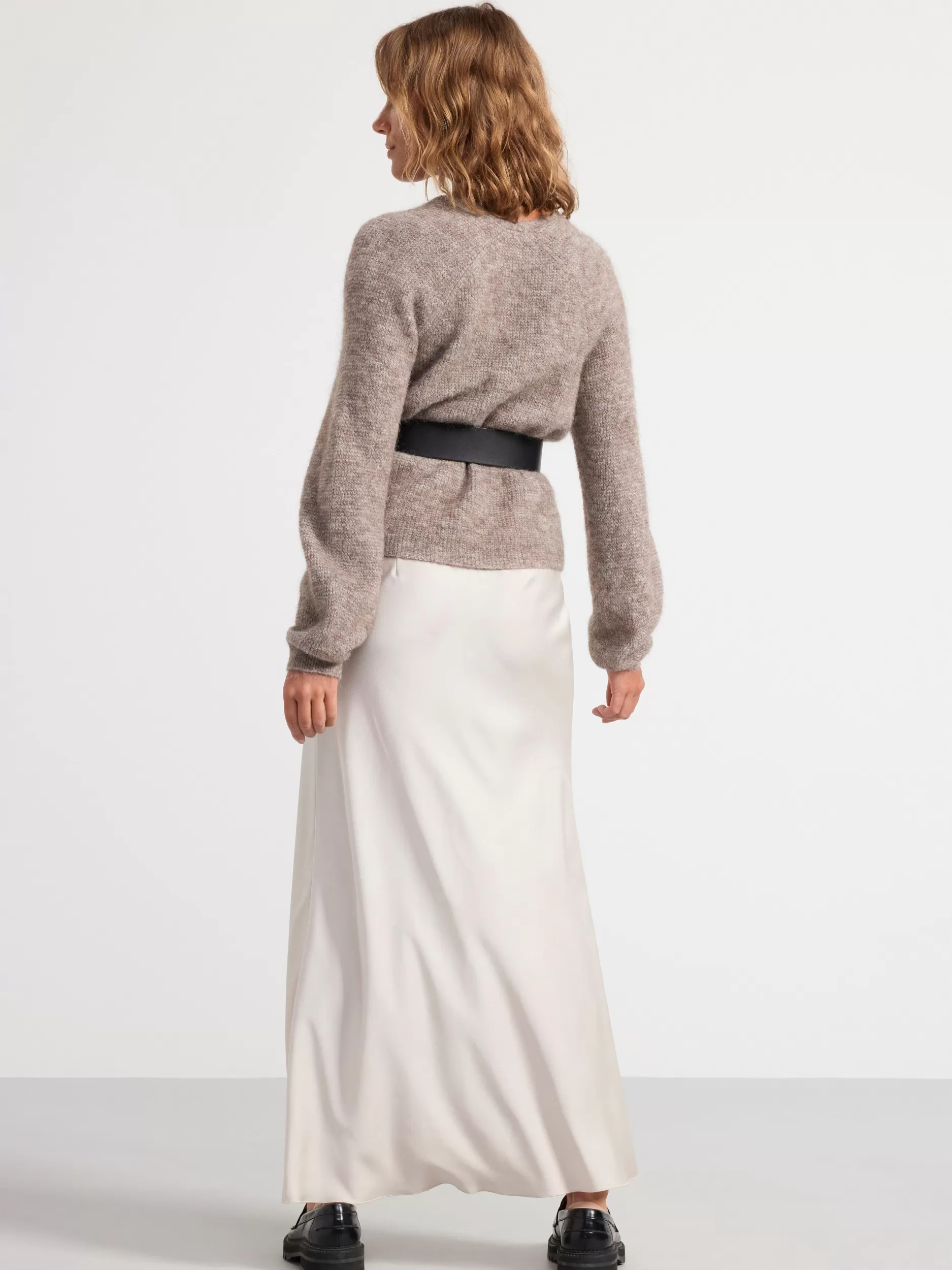 Lindex Gensere & Cardiganer<Kardigan I Ullblanding Brown Melange