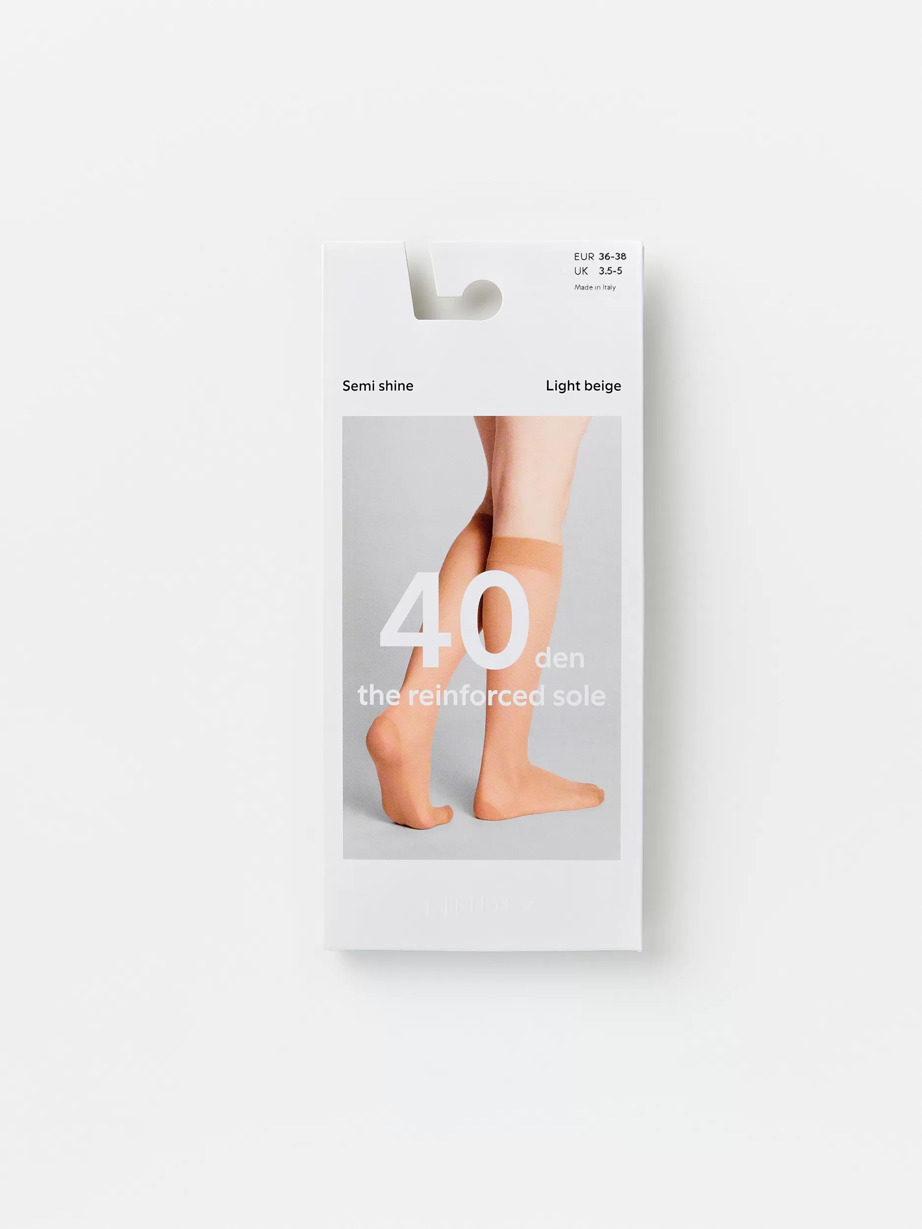 Lindex Sokker<Knestromper, 40 Denier, Med Forsterket Sale Light Beige