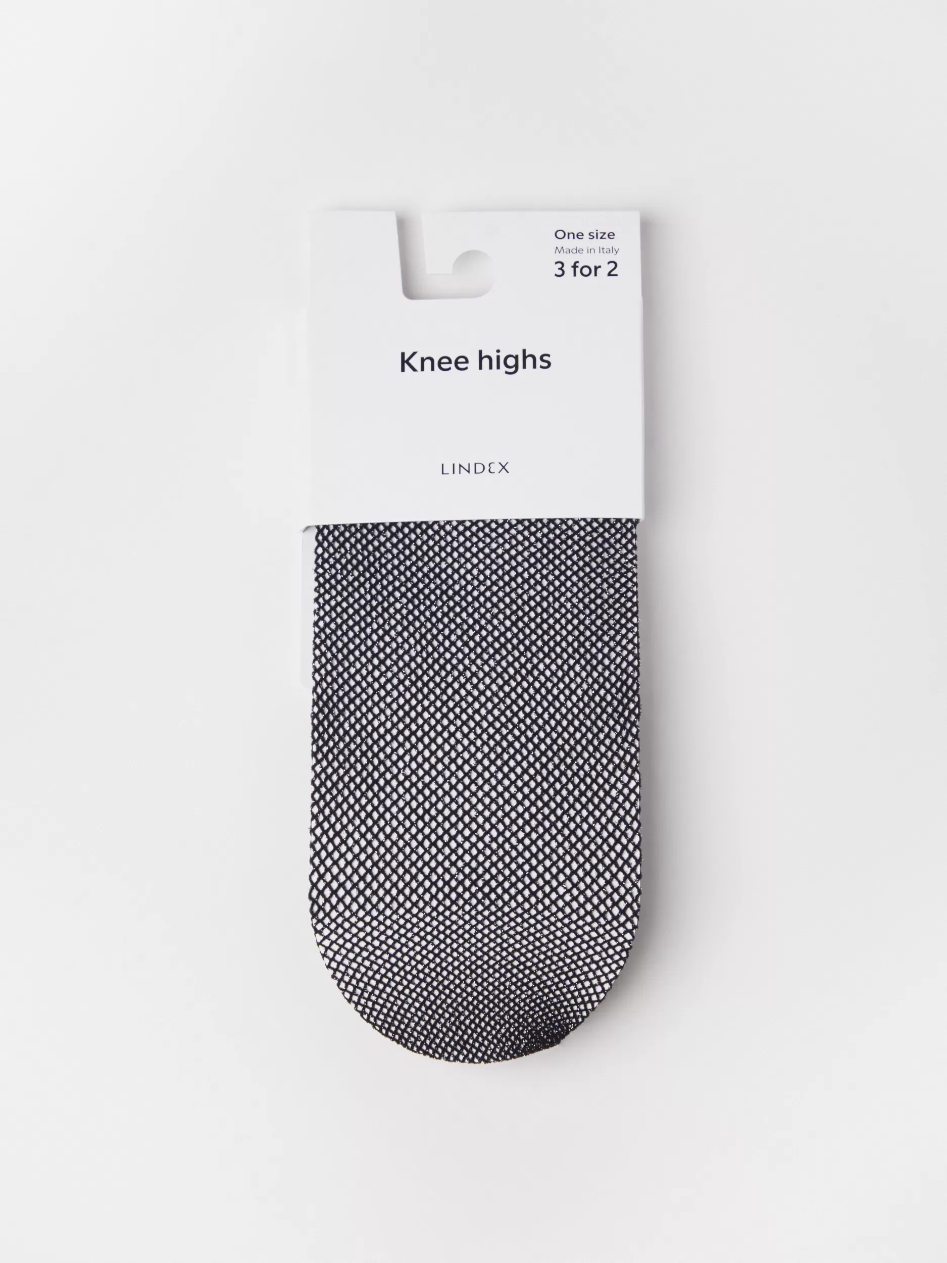 Lindex Sokker<Knestromper I Netting Med Glitter Silver