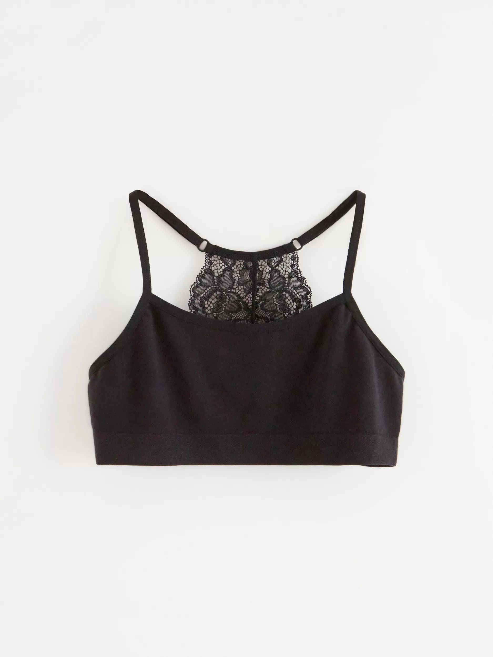 Lindex Basisplagg 3 For 2<Kort, Somlos Overdel Med Blonder Black