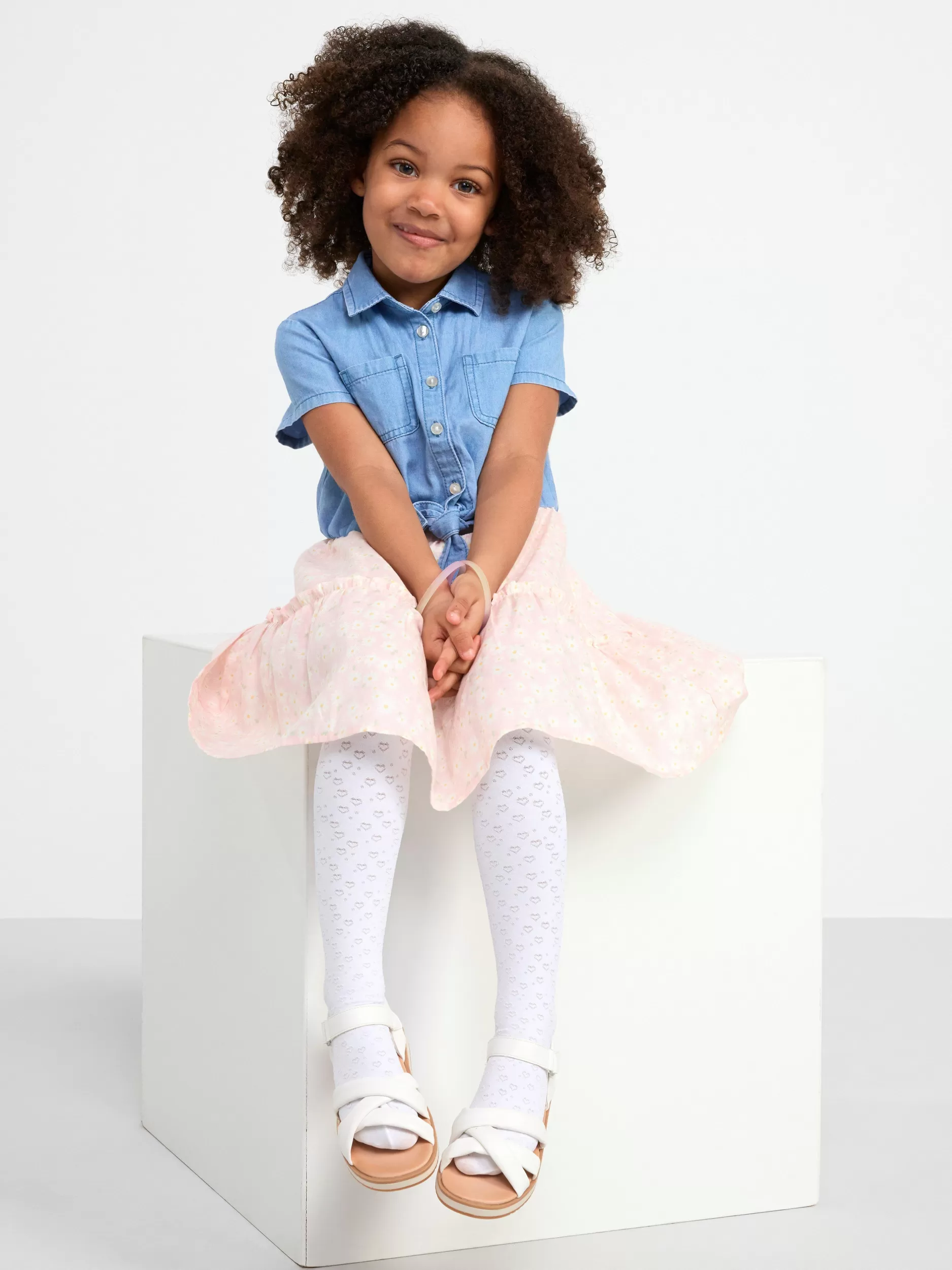 Lindex Kjoler<Kortermet Denimkjole Light Dusty Pink