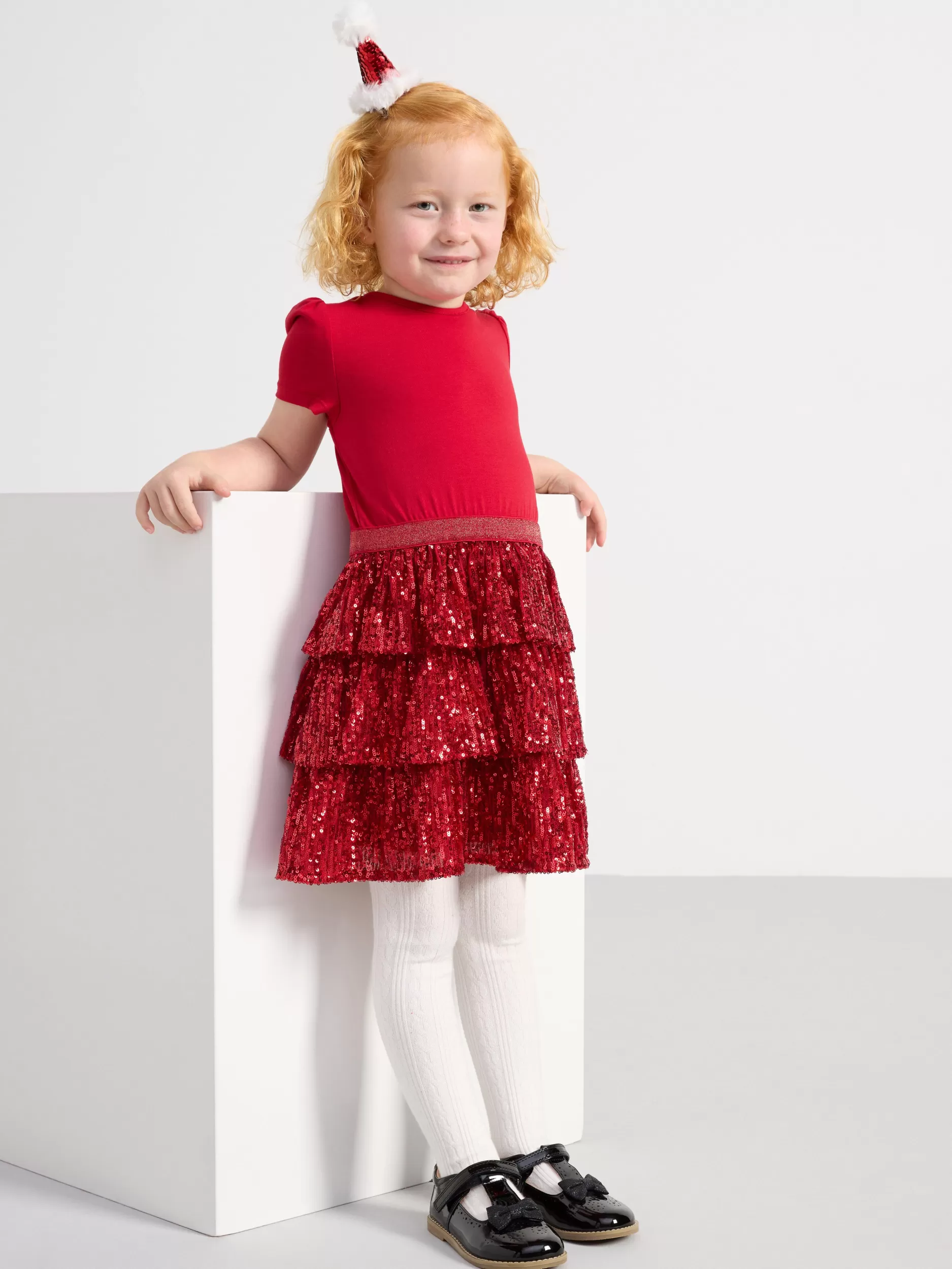 Lindex Kjoler<Kortermet Kjole Med Paljetter Dark Red
