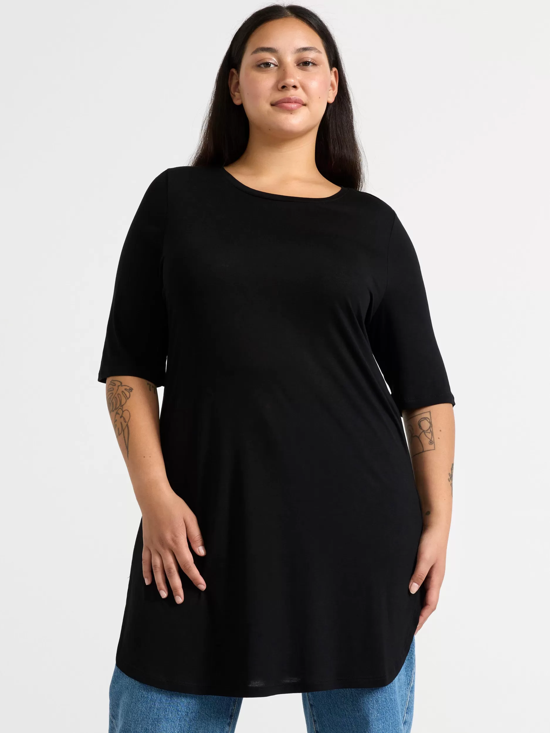 Lindex Topper & T-Skjorter<Kortermet Overdel Black