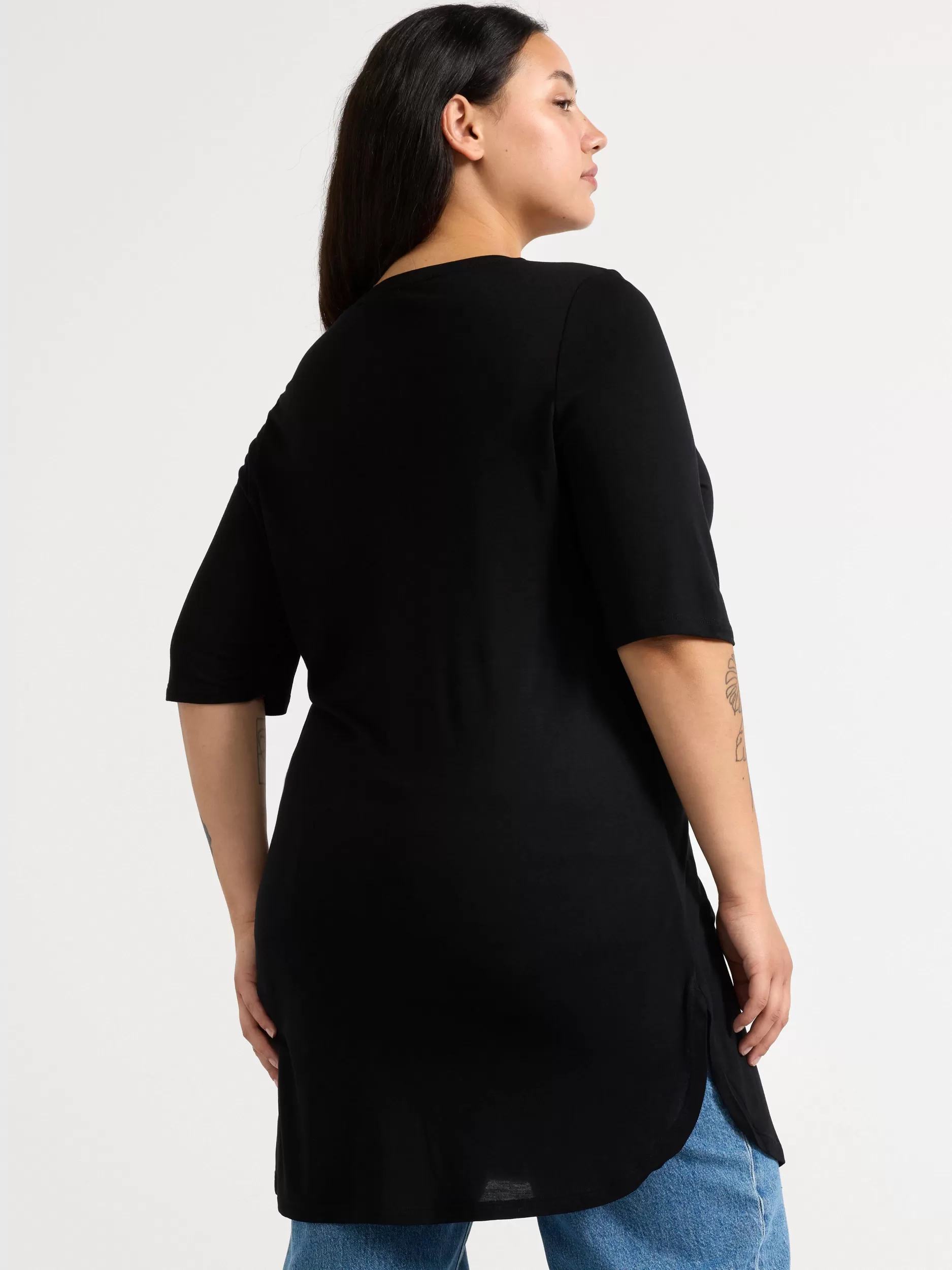 Lindex Topper & T-Skjorter<Kortermet Overdel Black