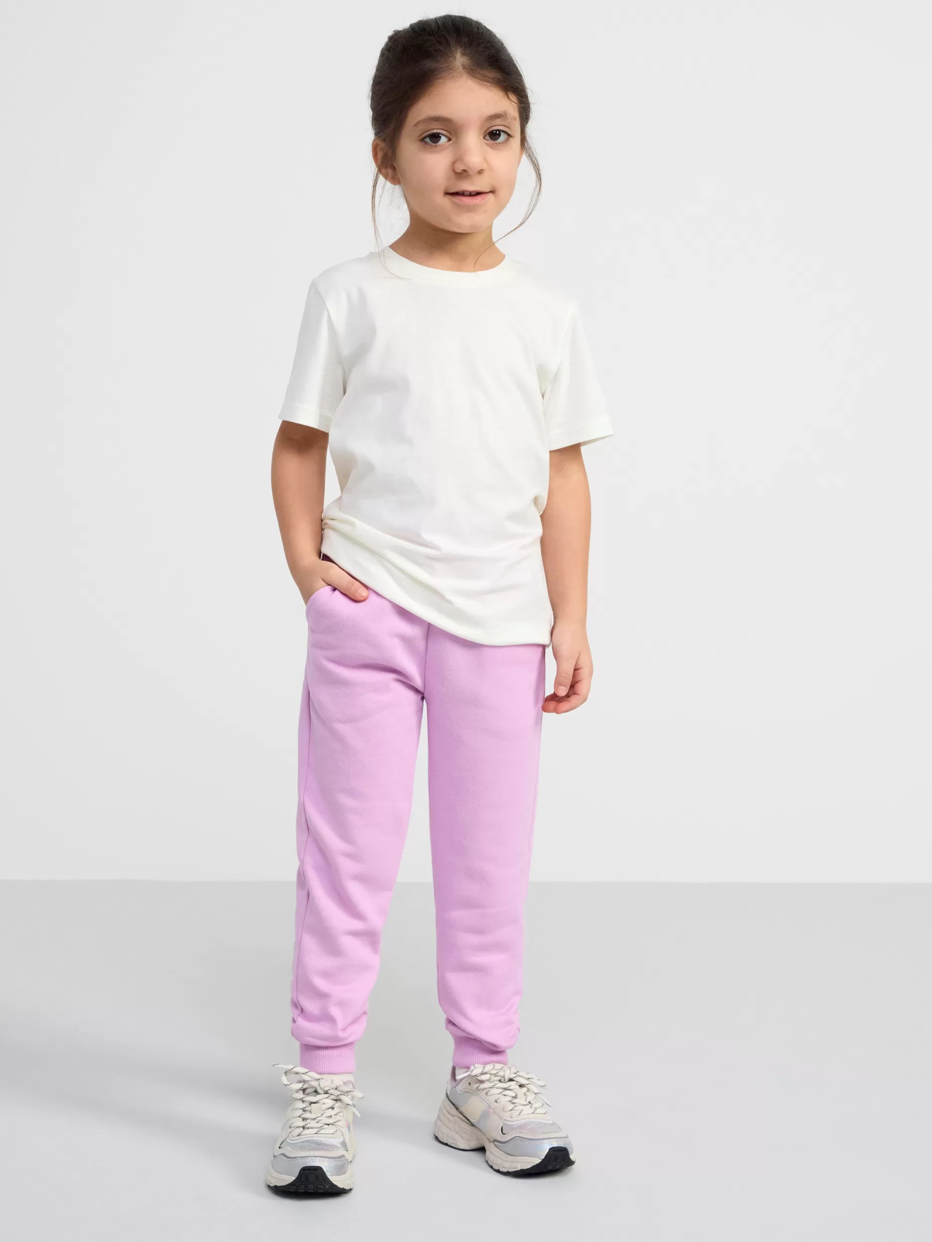 Lindex Basisplagg 3 For 2<Kortermet Overdel Light Dusty White