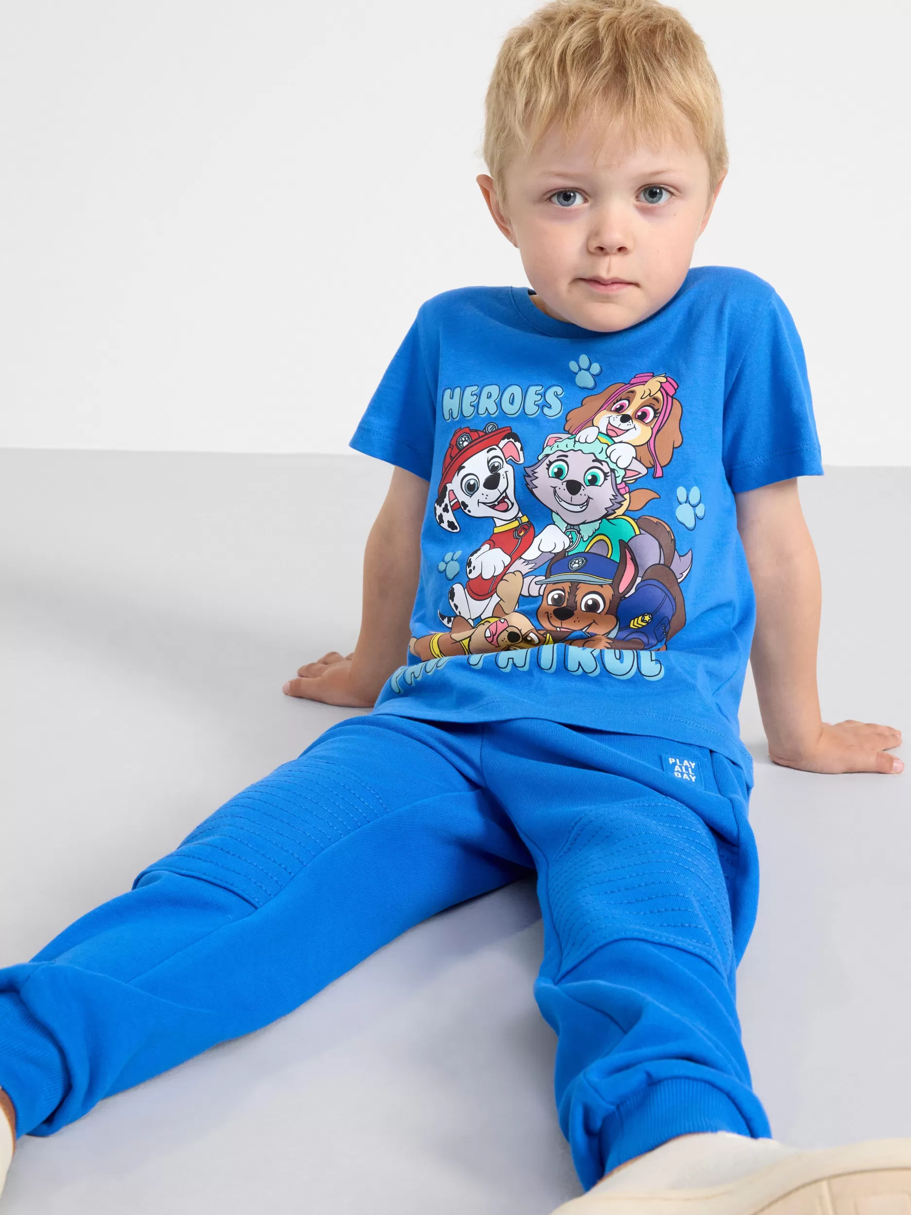 Lindex Topper & T-Skjorter<Kortermet Overdel Med Paw Patrol Blue