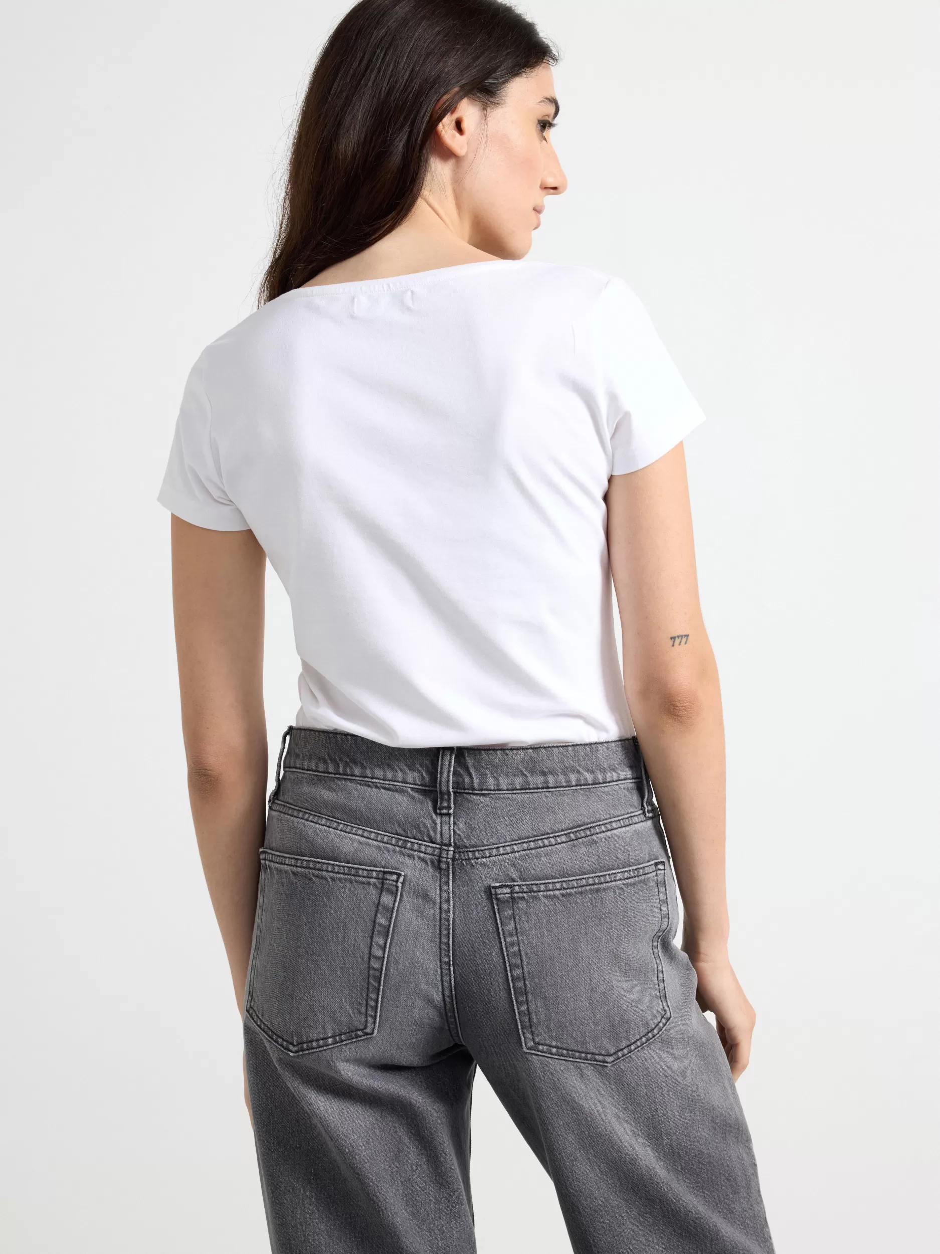 Lindex Topper & T-Skjorter<Kortermet T-Skjørte White