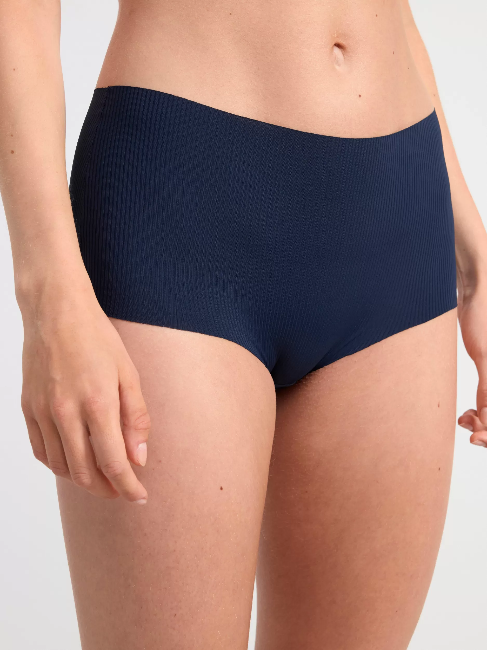 Lindex Truser<Kortfatteter Med Hoy Midje Navy