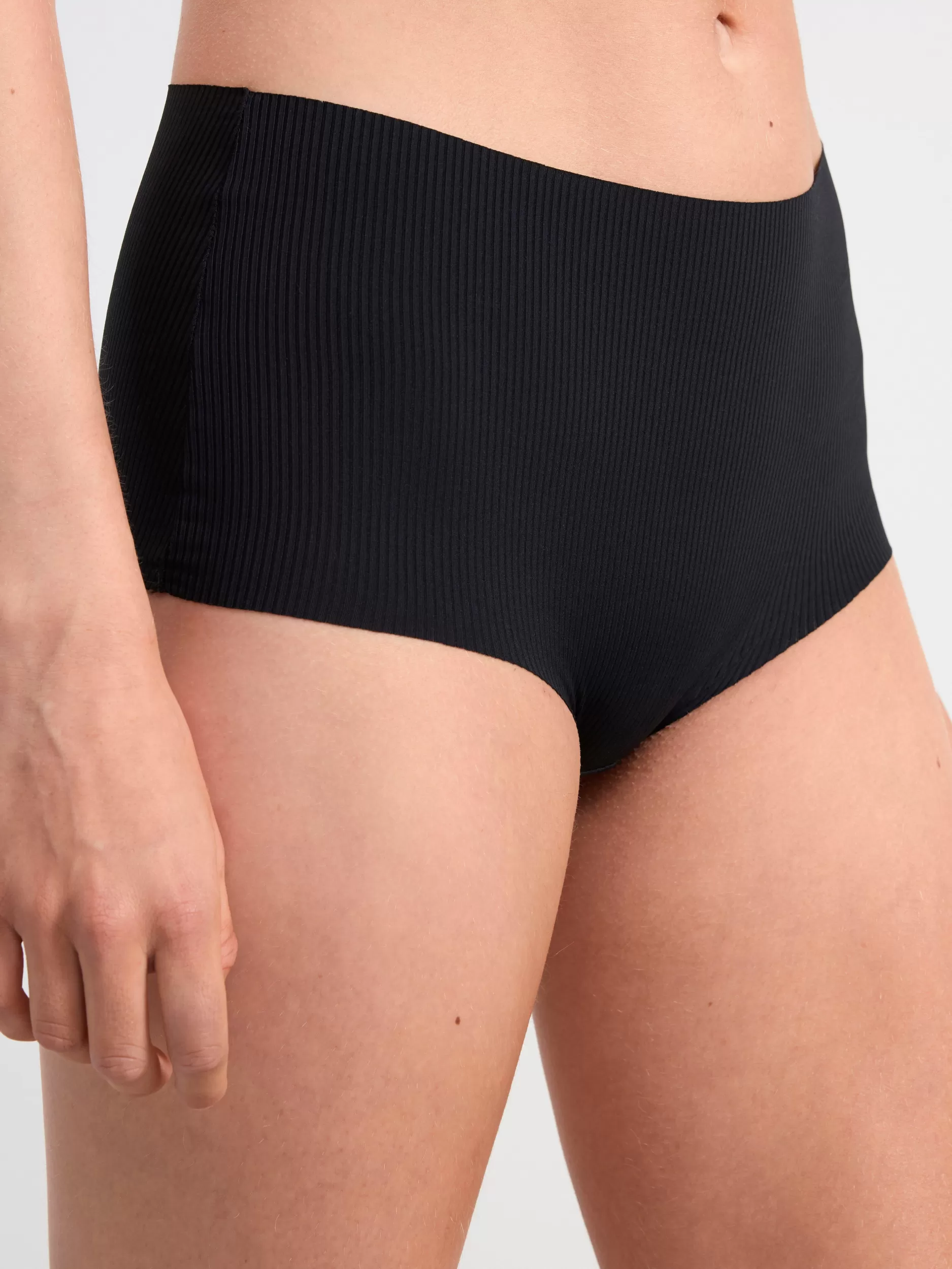 Lindex Truser<Kortfatteter Med Hoy Midje Black