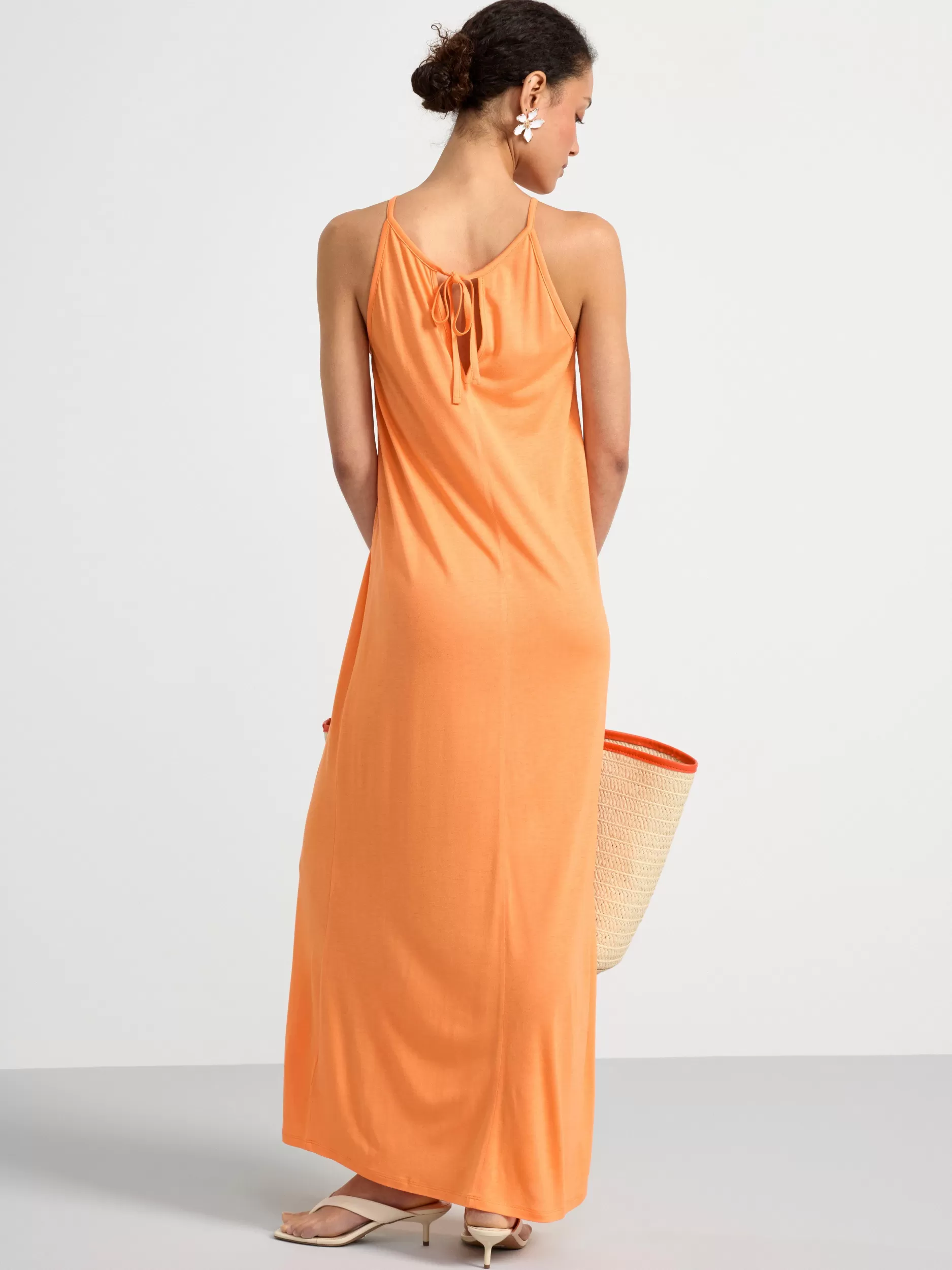 Lindex Kjoler<Lang Kjole Light Orange