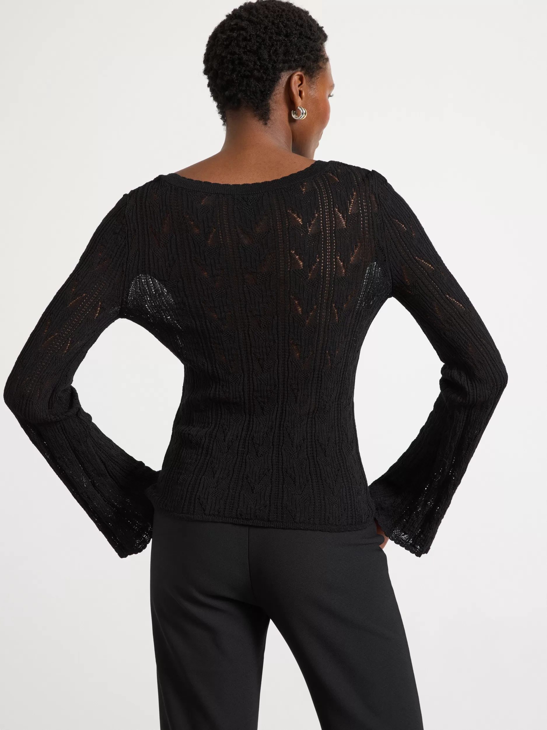 Lindex Gensere & Cardiganer<Langarmet Overdel Black