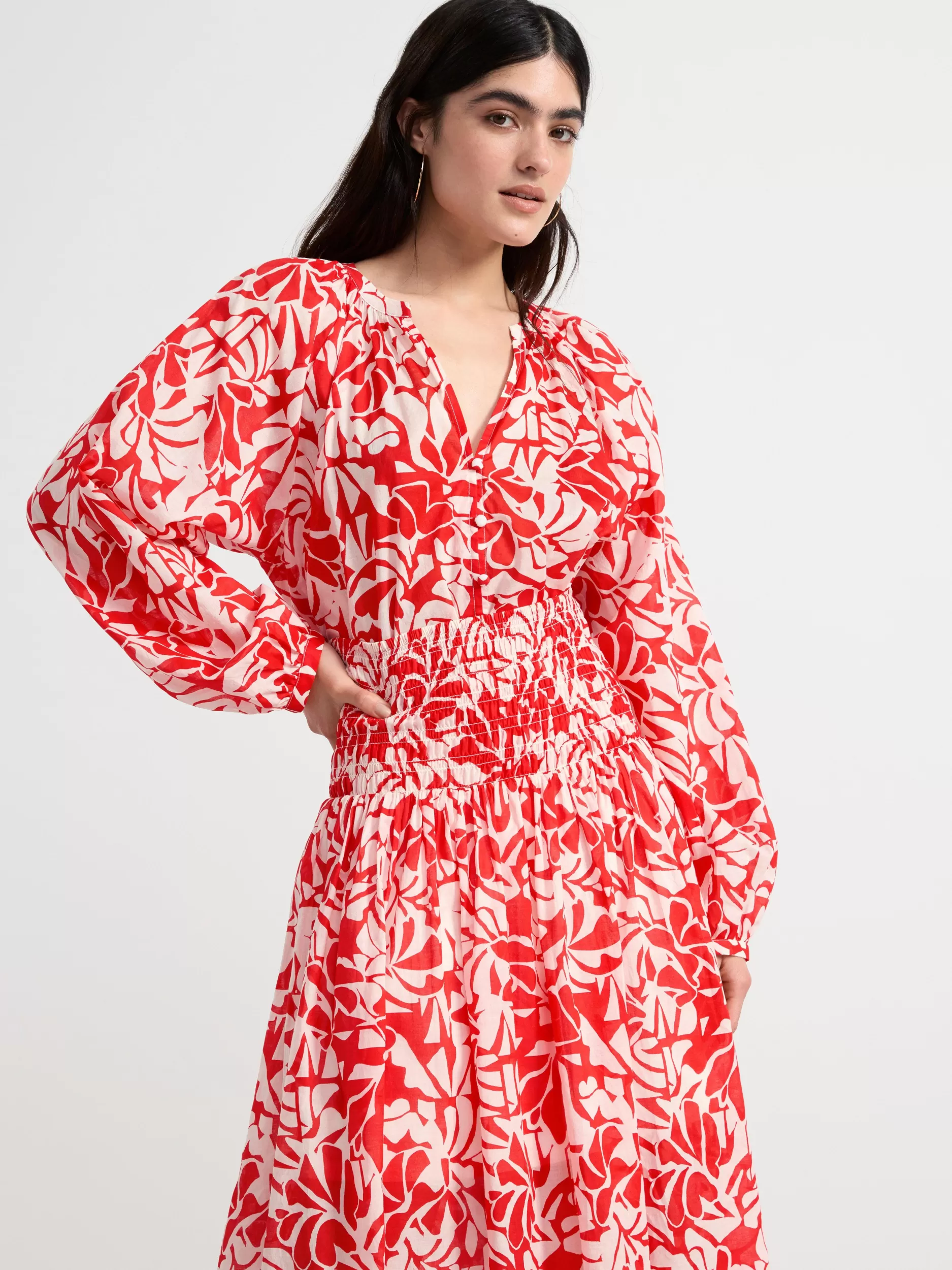 Lindex Bluser & Skjorter<Langermet Bluse Red