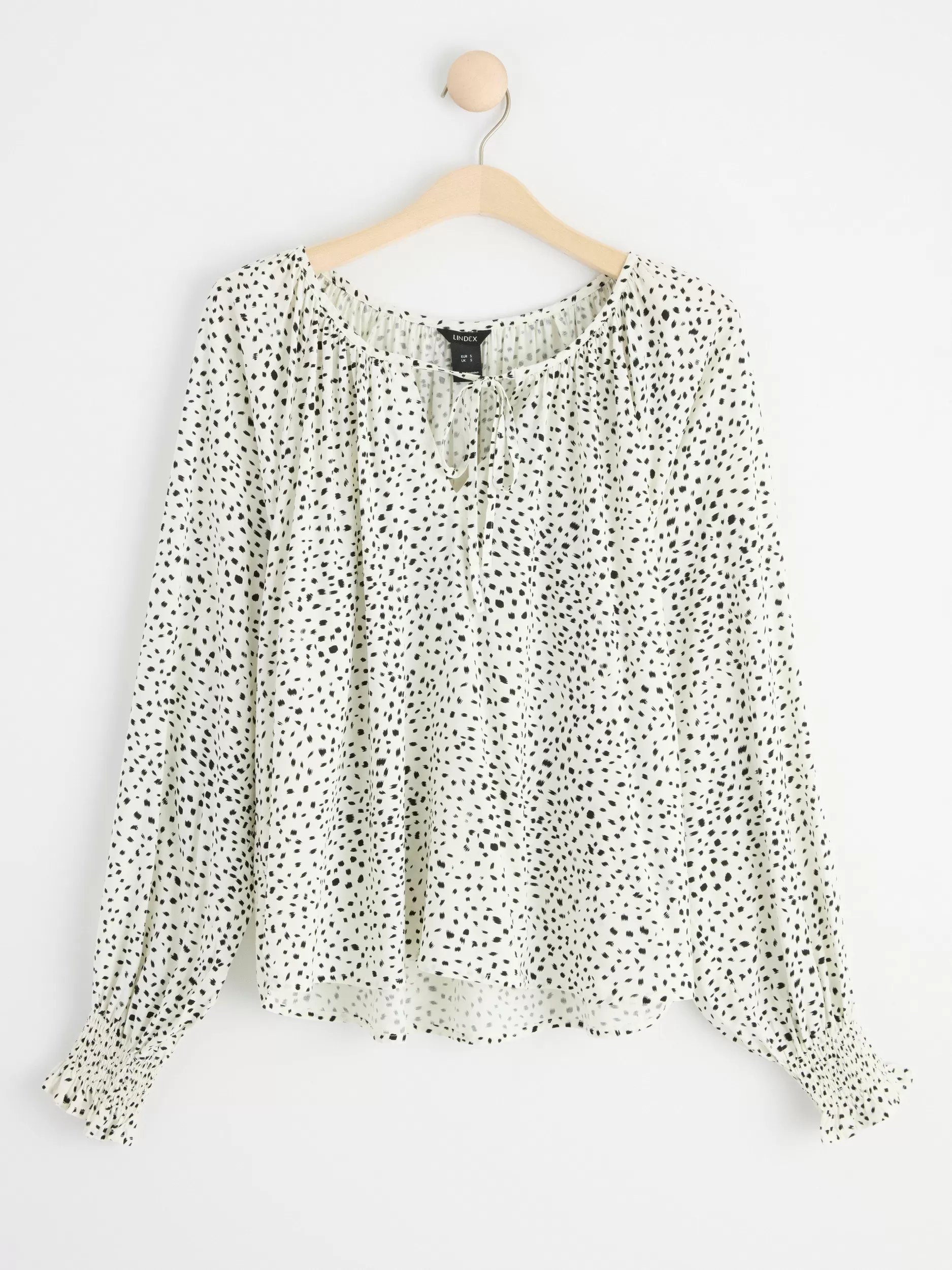 Lindex Bluser & Skjorter<Langermet Bluse Light White