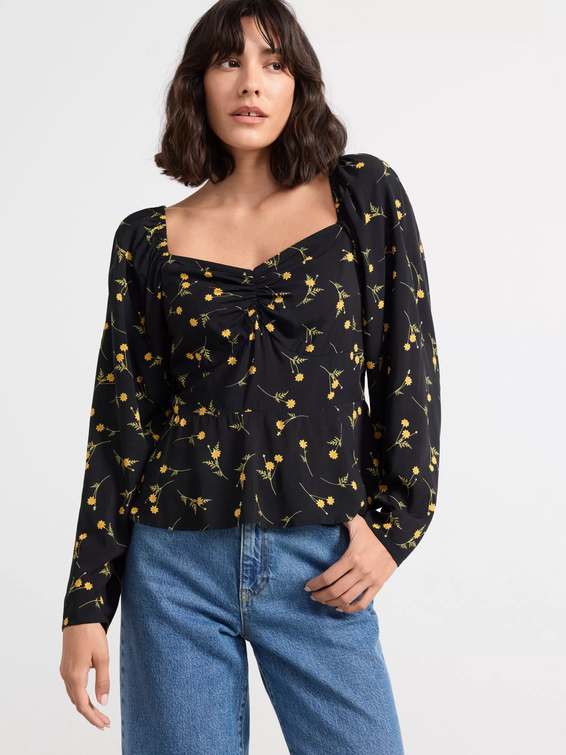 Lindex Bluser & Skjorter<Langermet Bluse Black