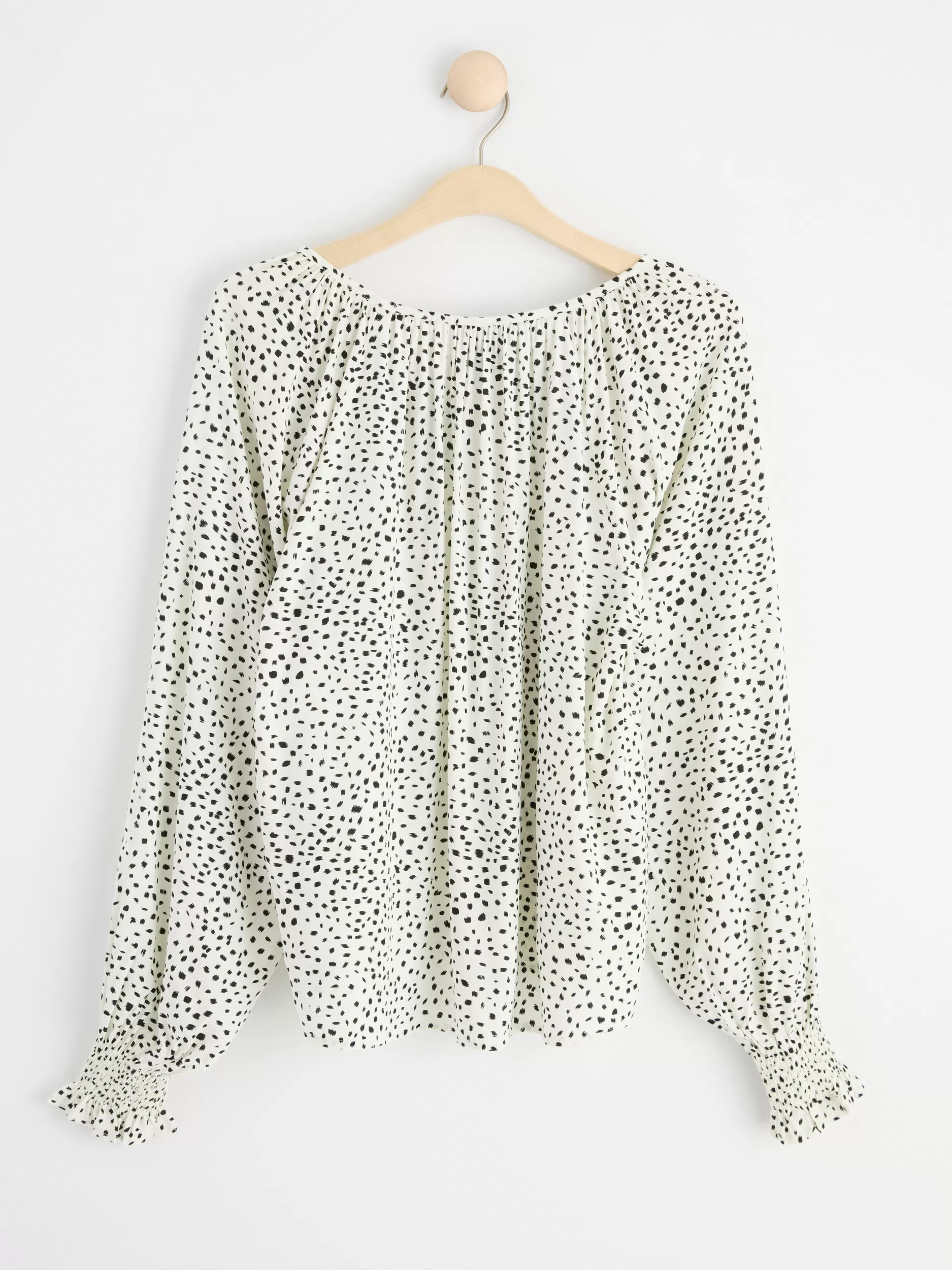 Lindex Bluser & Skjorter<Langermet Bluse Light White