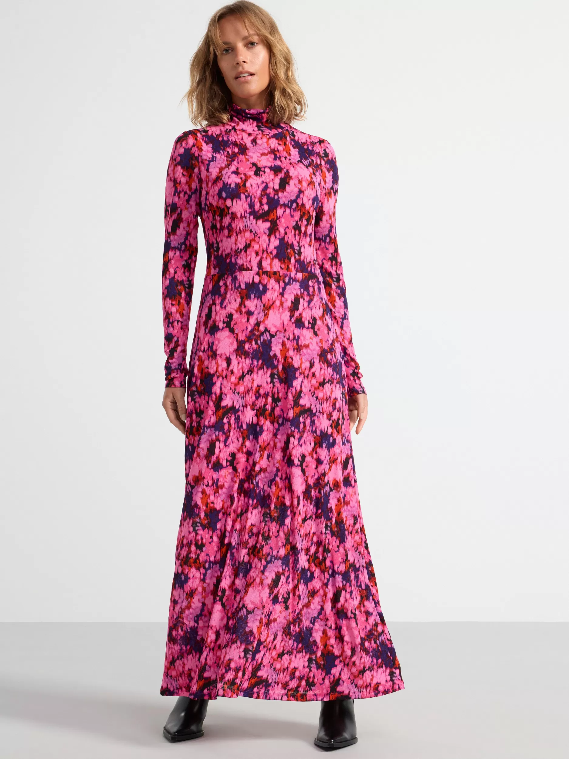 Lindex Kjoler<Langermet Maxikjole Dark Pink