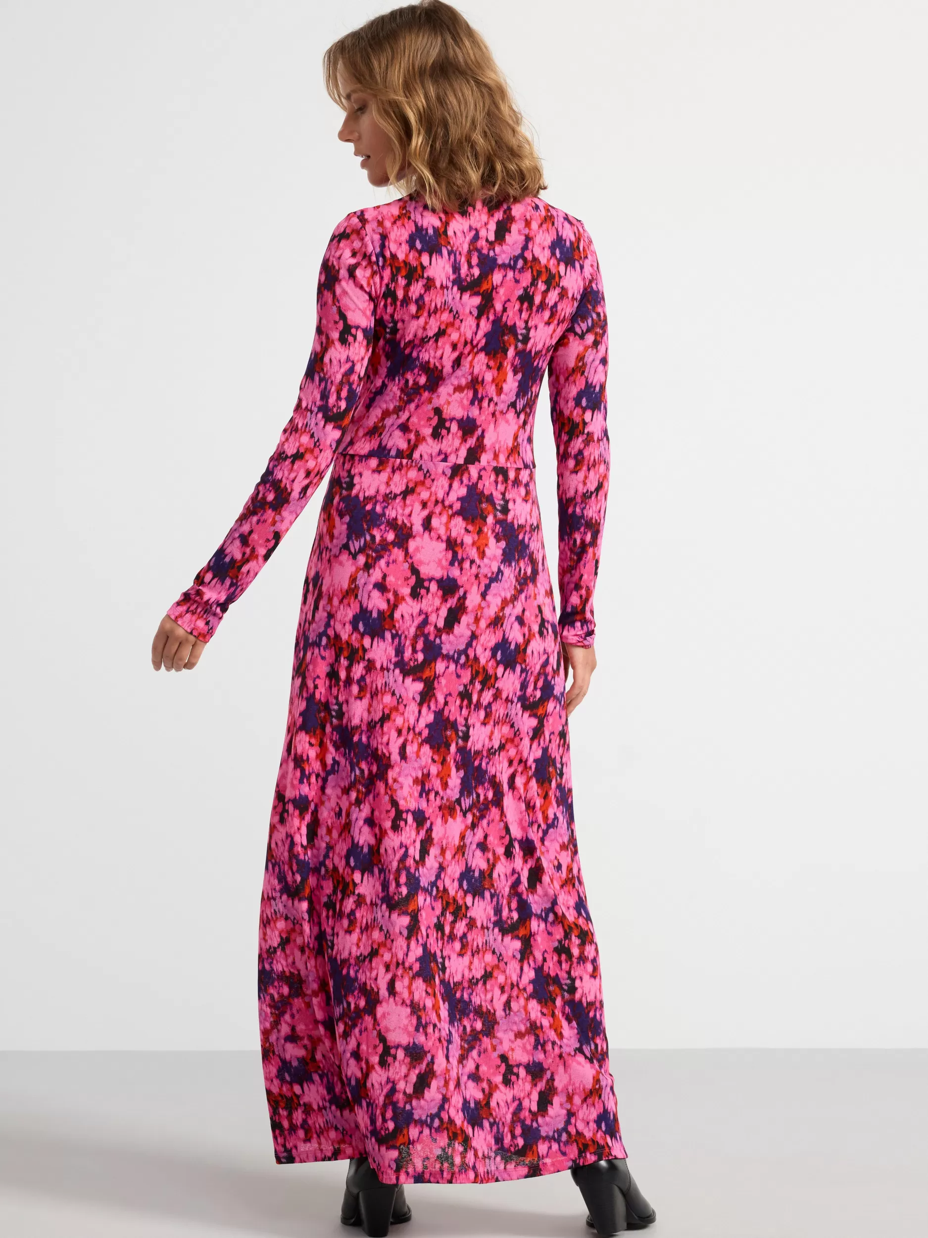 Lindex Kjoler<Langermet Maxikjole Dark Pink