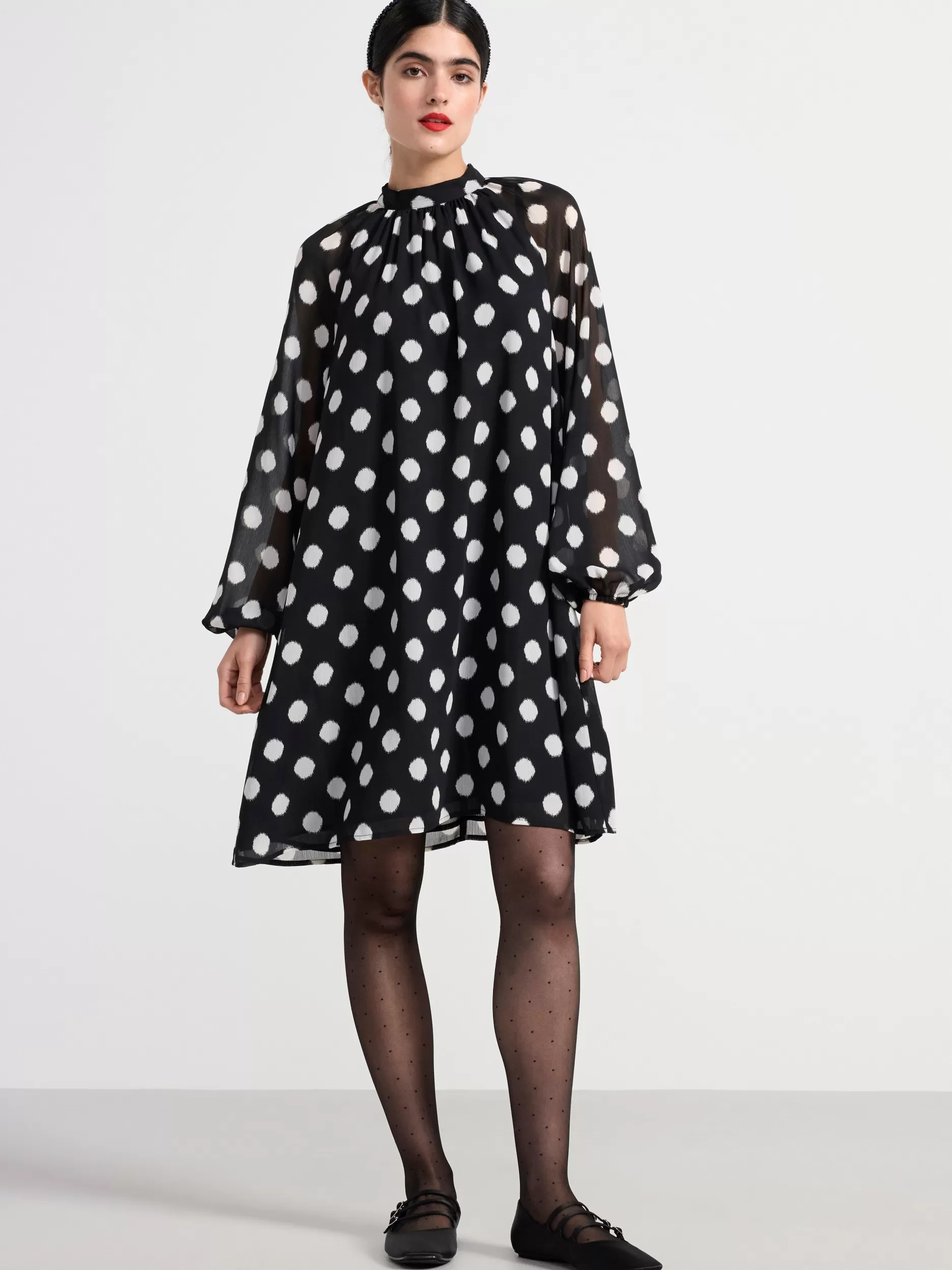 Lindex Kjoler<Langermet Minikjole Black