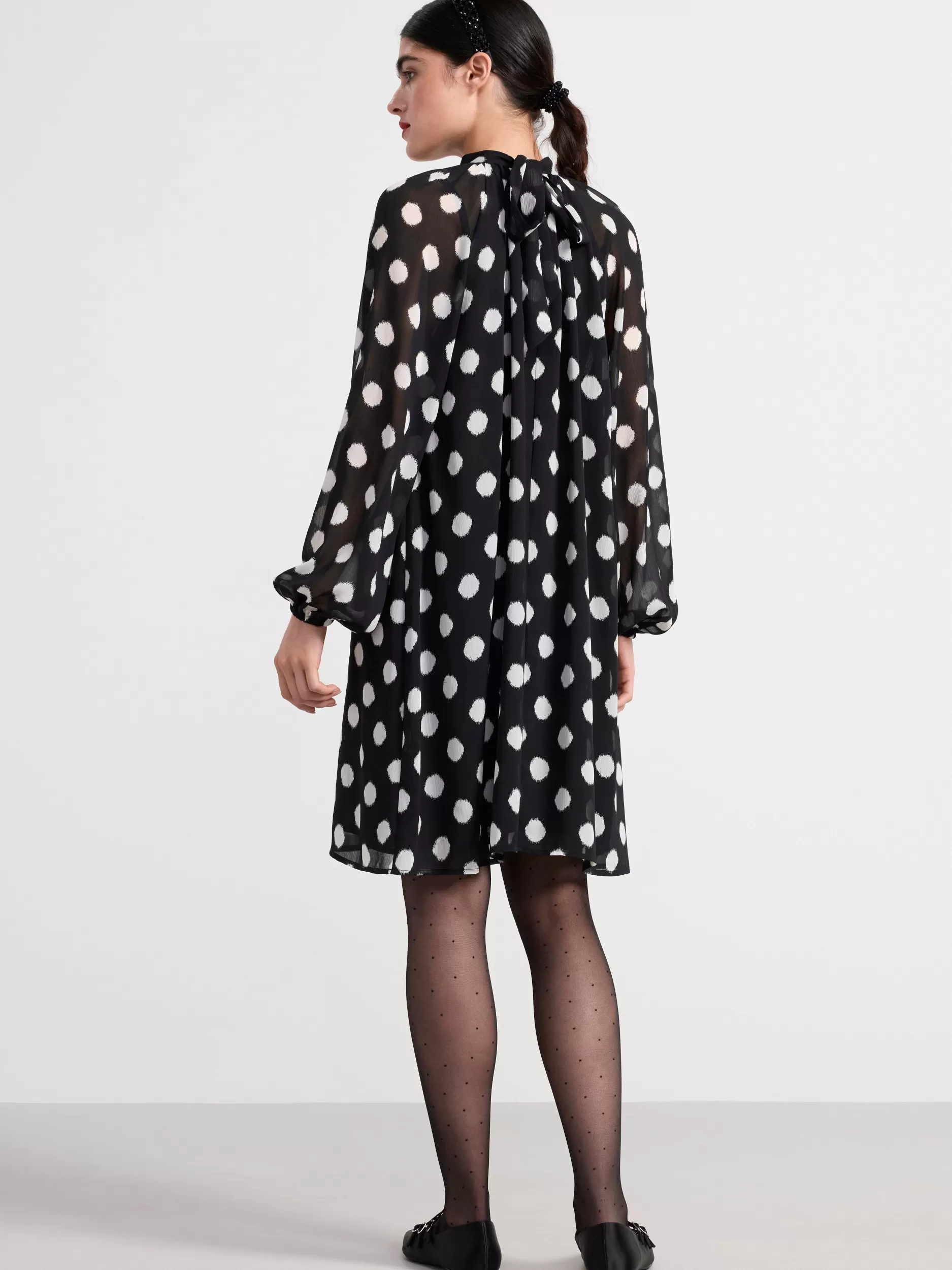 Lindex Kjoler<Langermet Minikjole Black