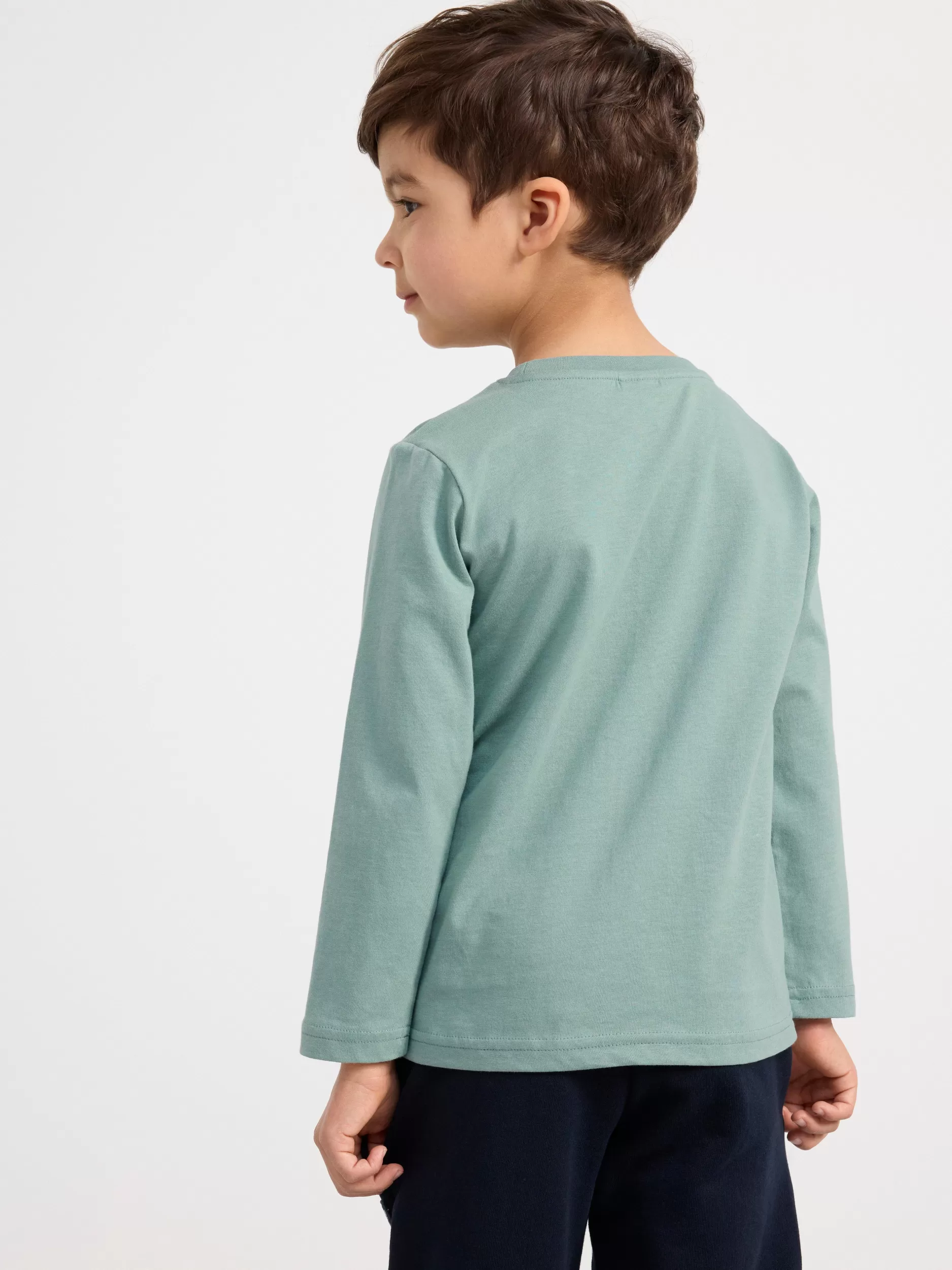 Lindex Topper & T-Skjorter<Langermet Overdel Med Anleggskjoretoy Light Dusty Green