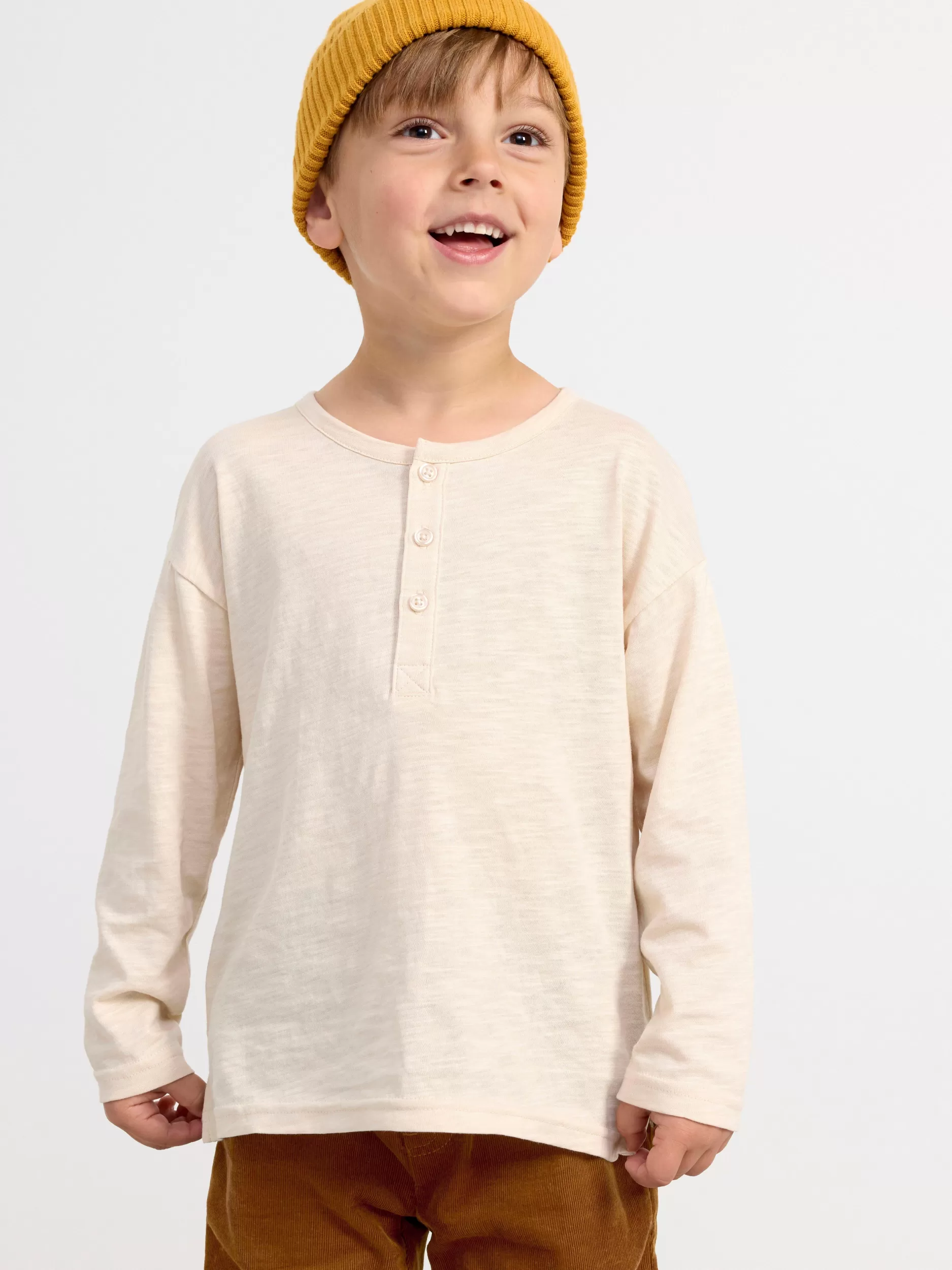 Lindex Topper & T-Skjorter<Langermet Overdel Med Knapper Light Beige