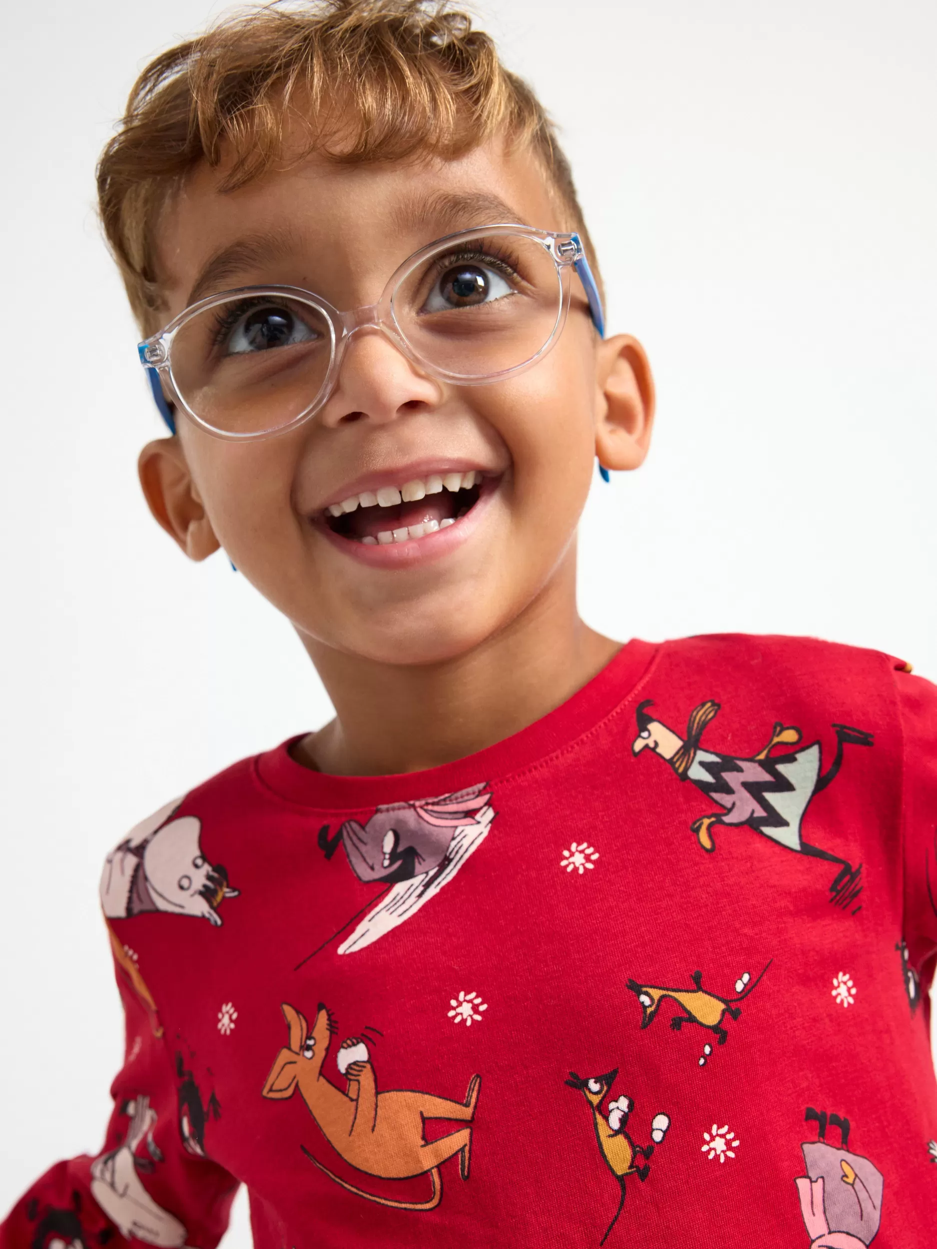 Lindex Topper & T-Skjorter<Langermet Overdel Med Mummi-Trykk Dark Red