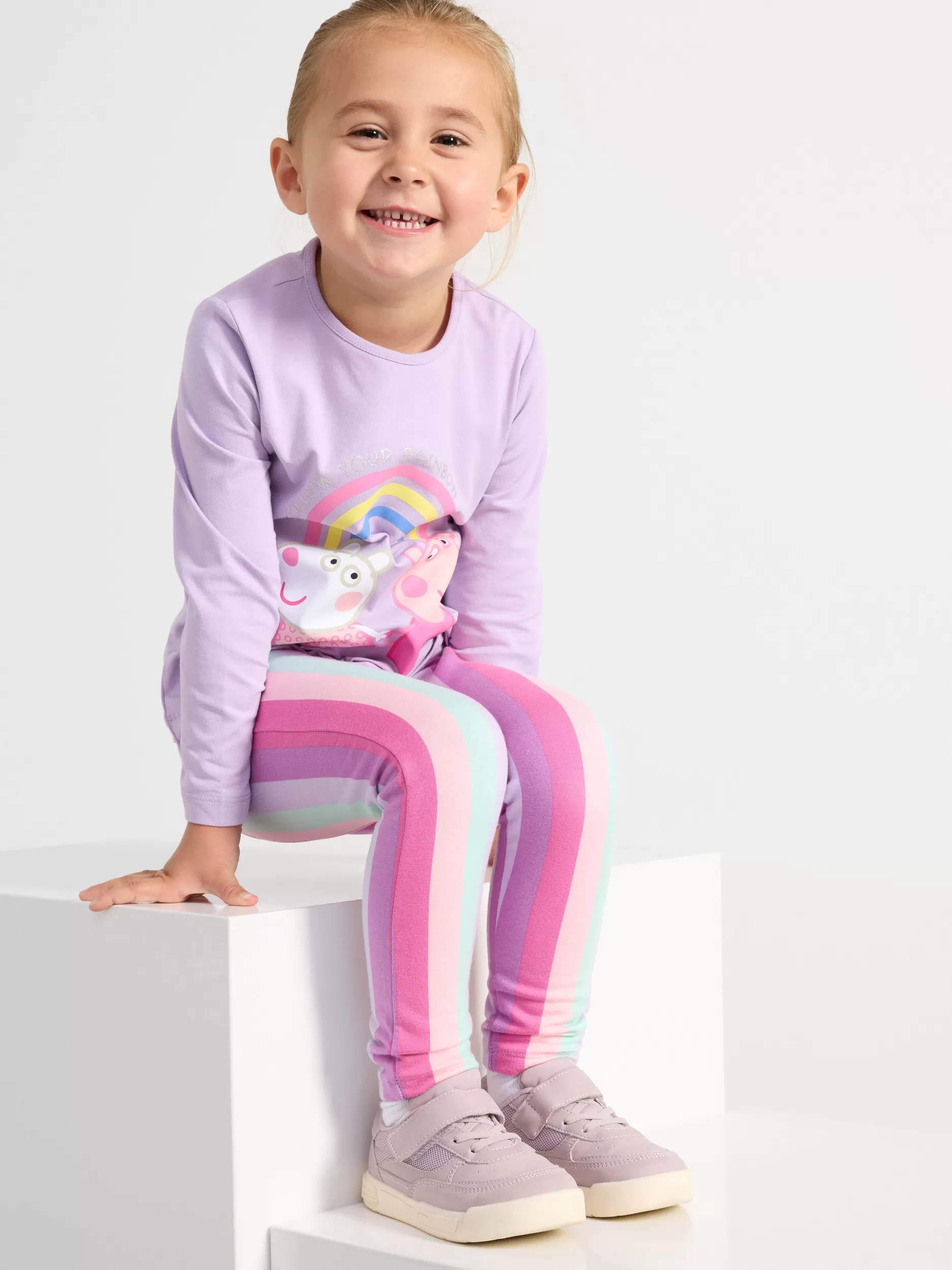 Lindex Topper & T-Skjorter<Langermet Overdel Med Trykk Light Lilac