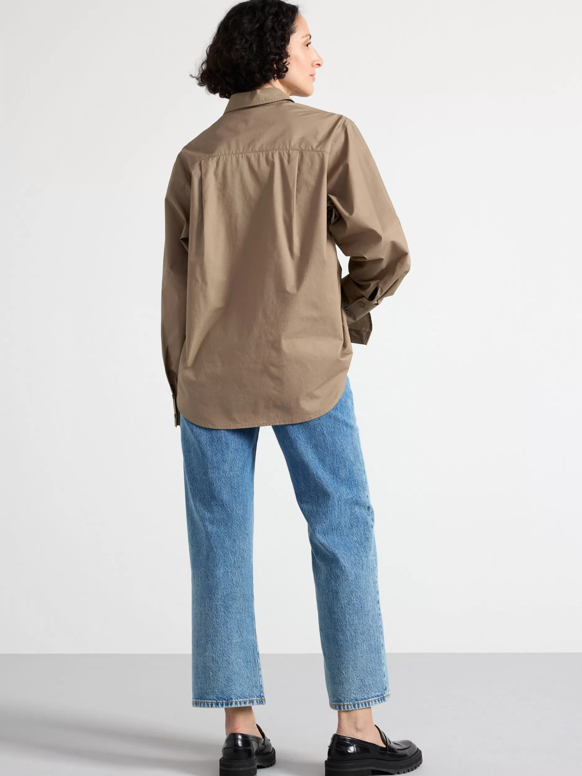Lindex Bluser & Skjorter<Langermet Skjørte Beige