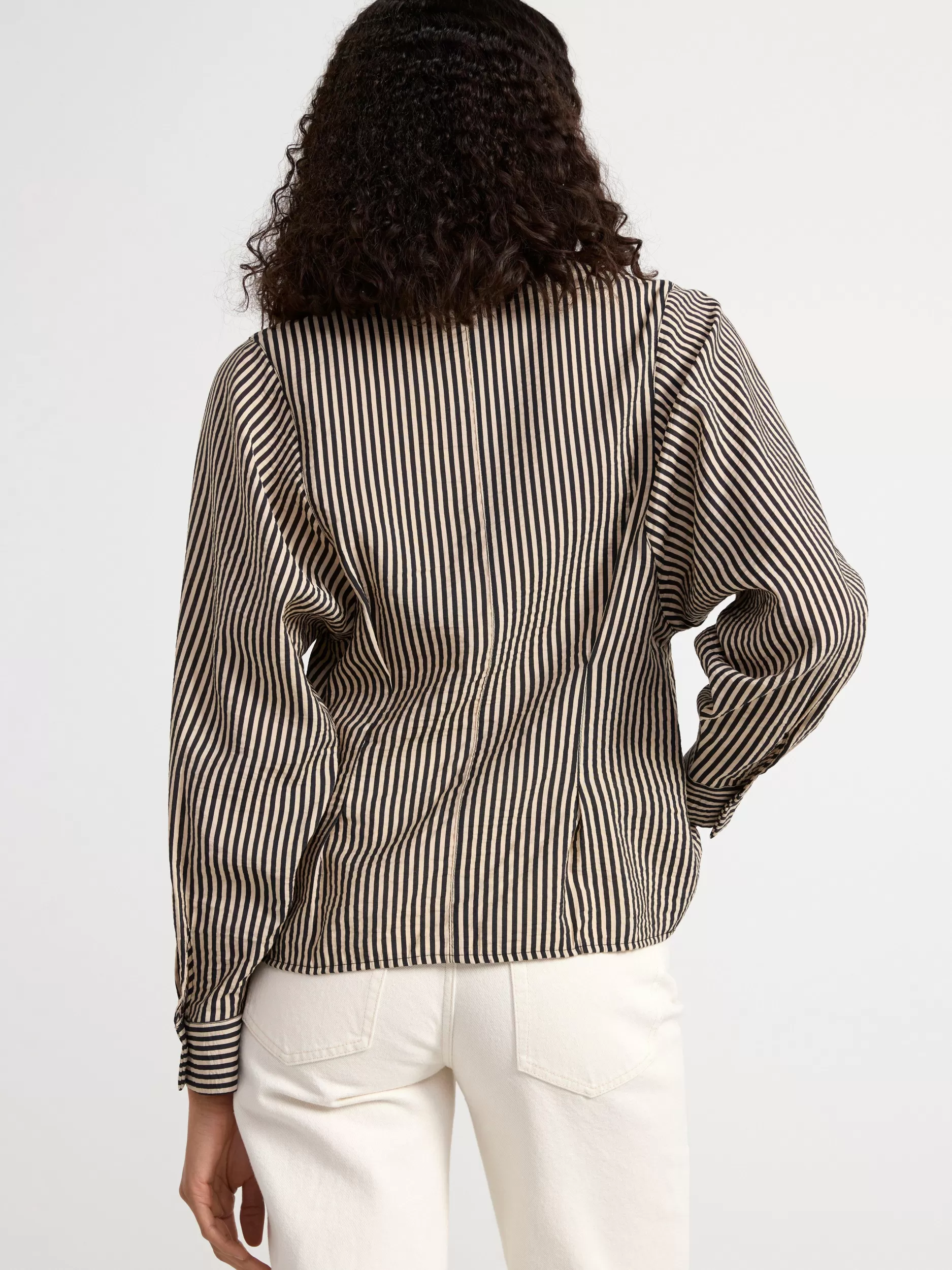 Lindex Bluser & Skjorter<Langermet Skjørte Beige