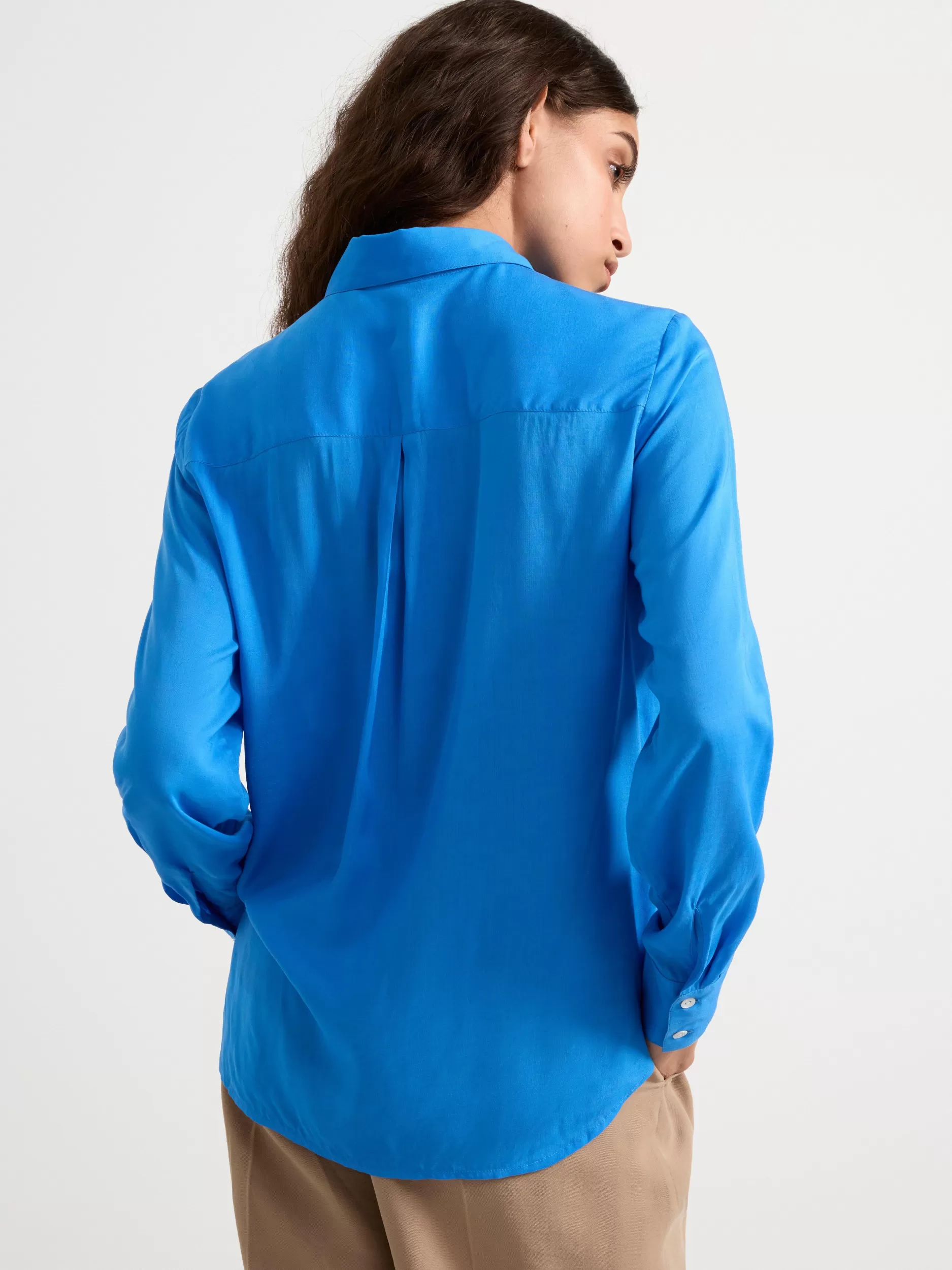 Lindex Bluser & Skjorter<Langermet Skjørte Strong Blue