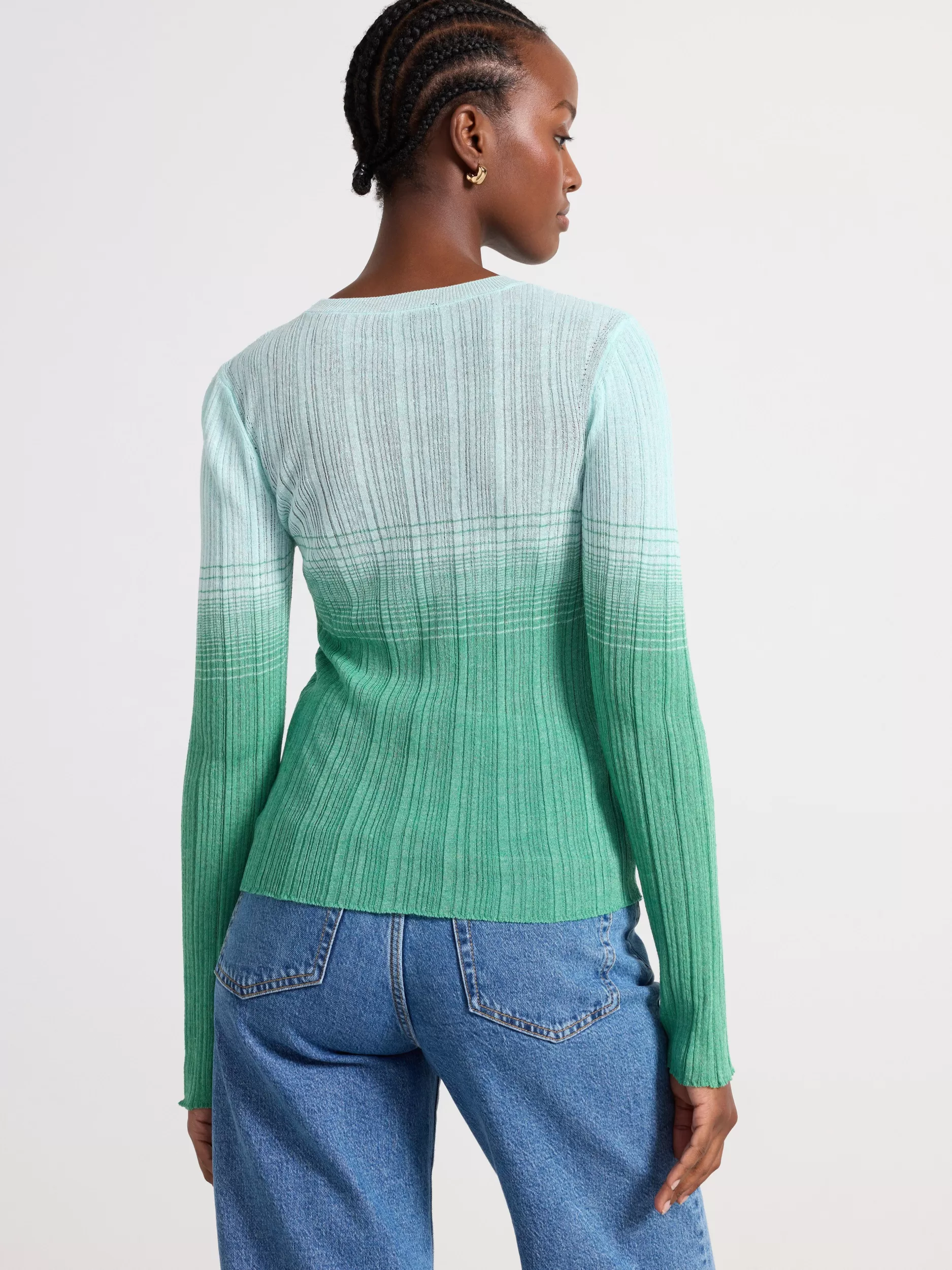 Lindex Gensere & Cardiganer<Langermet, Strikket Overdel Green