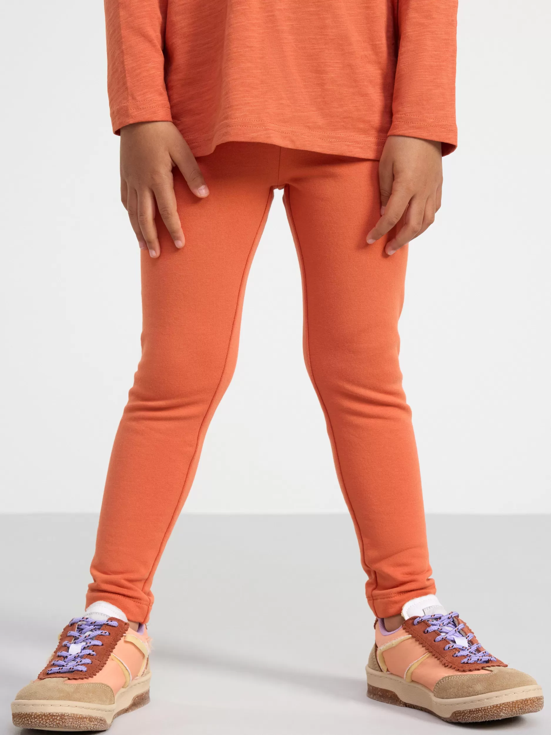 Lindex Basisplagg 3 For 2<Leggings Med Borstet Innside Dusty Orange