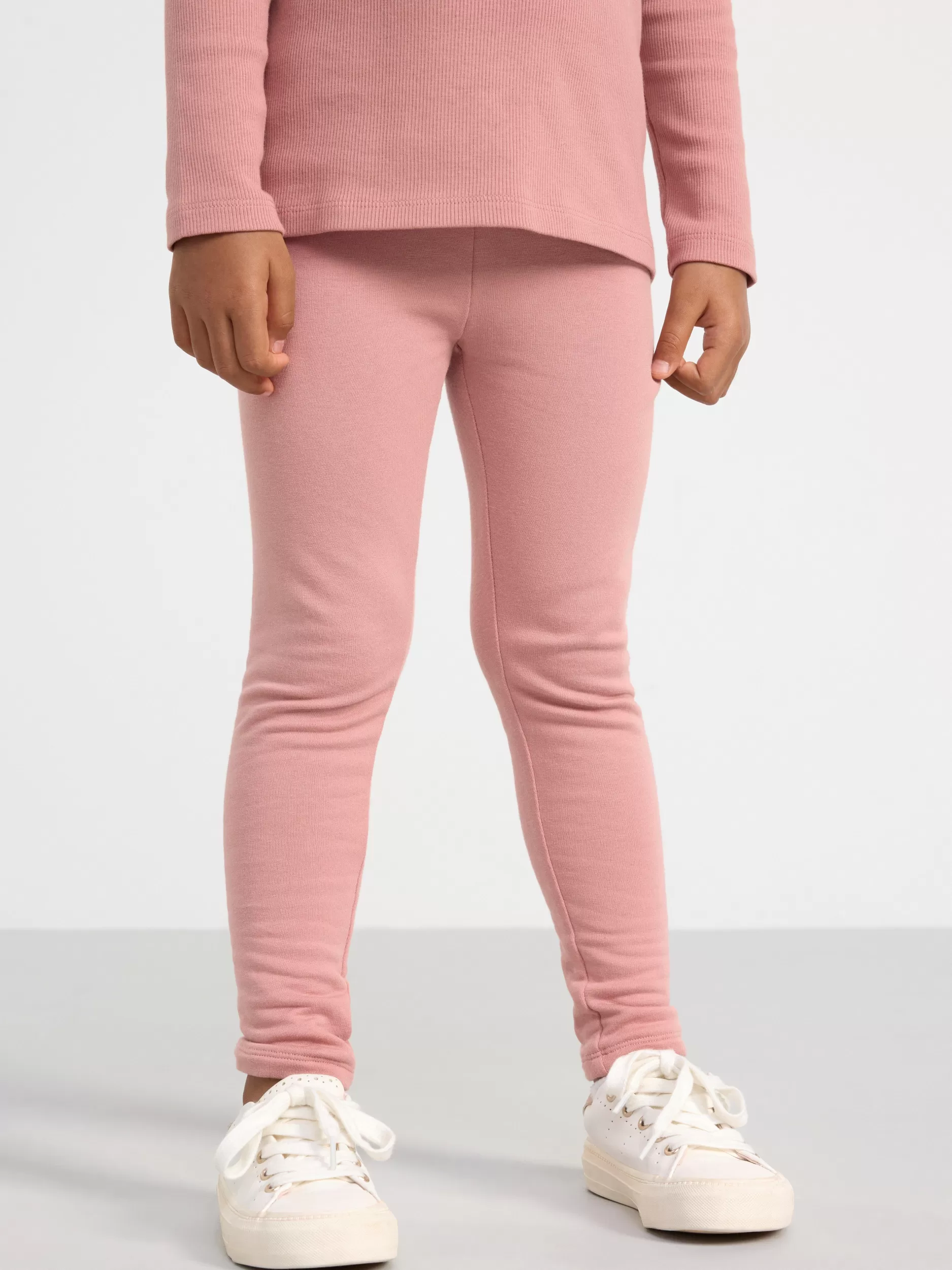 Lindex Basisplagg 3 For 2<Leggings Med Borstet Innside Dusty Pink