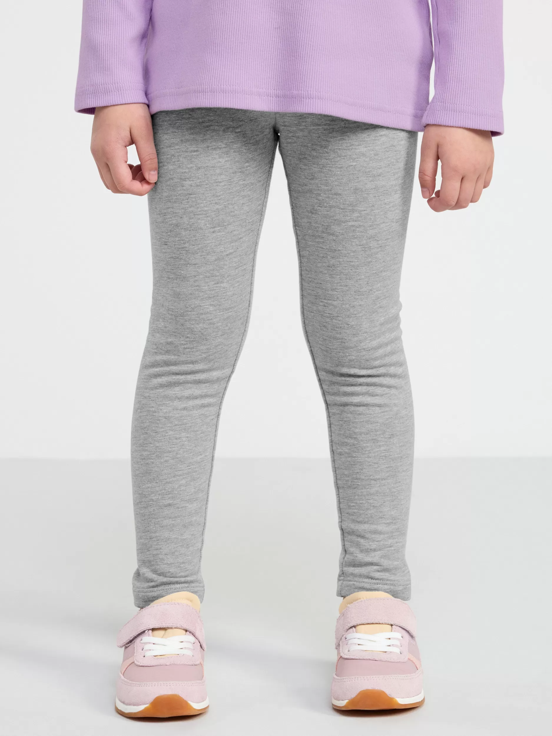 Lindex Basisplagg 3 For 2<Leggings Med Borstet Innside Grey Melange