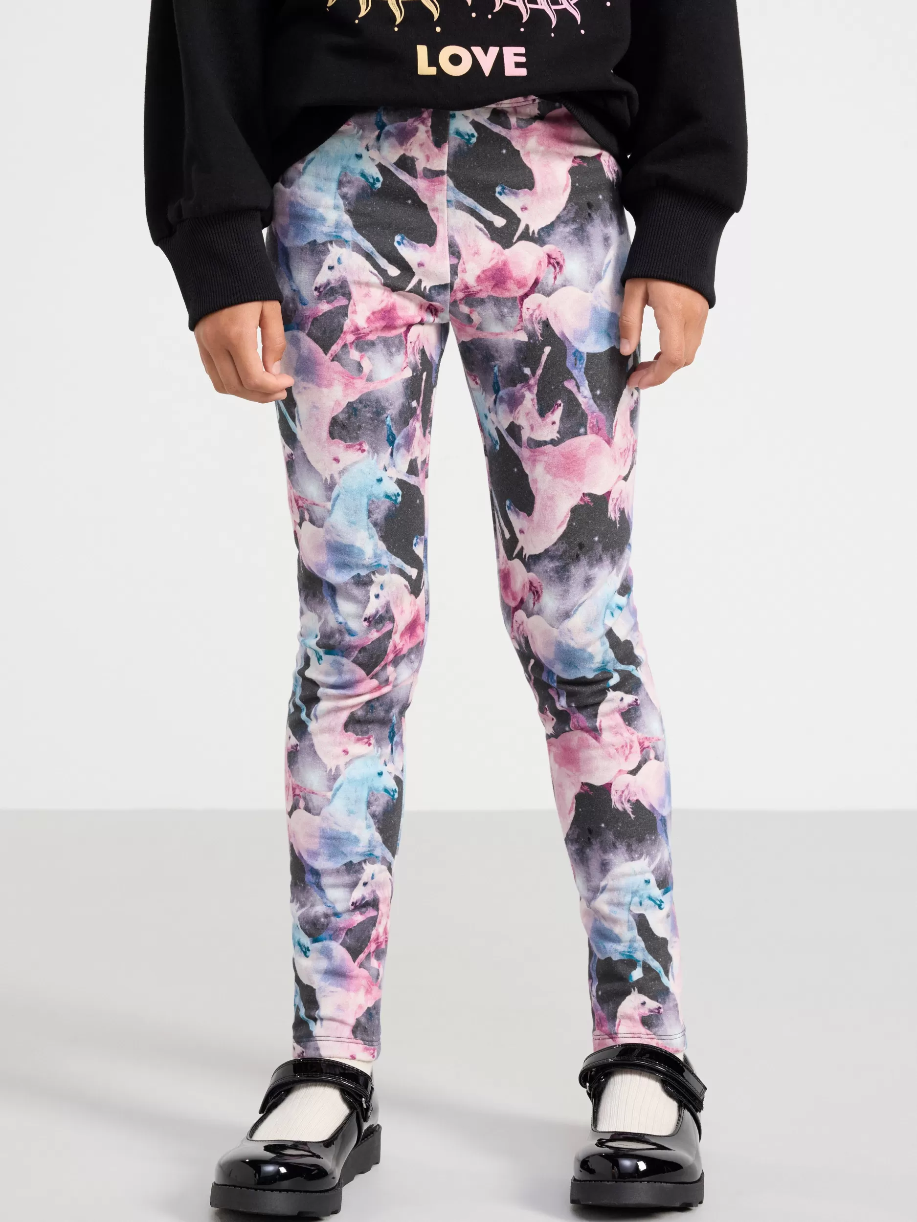 Lindex Bukser & Leggings<Leggings Med Borstet Innside Dark Grey