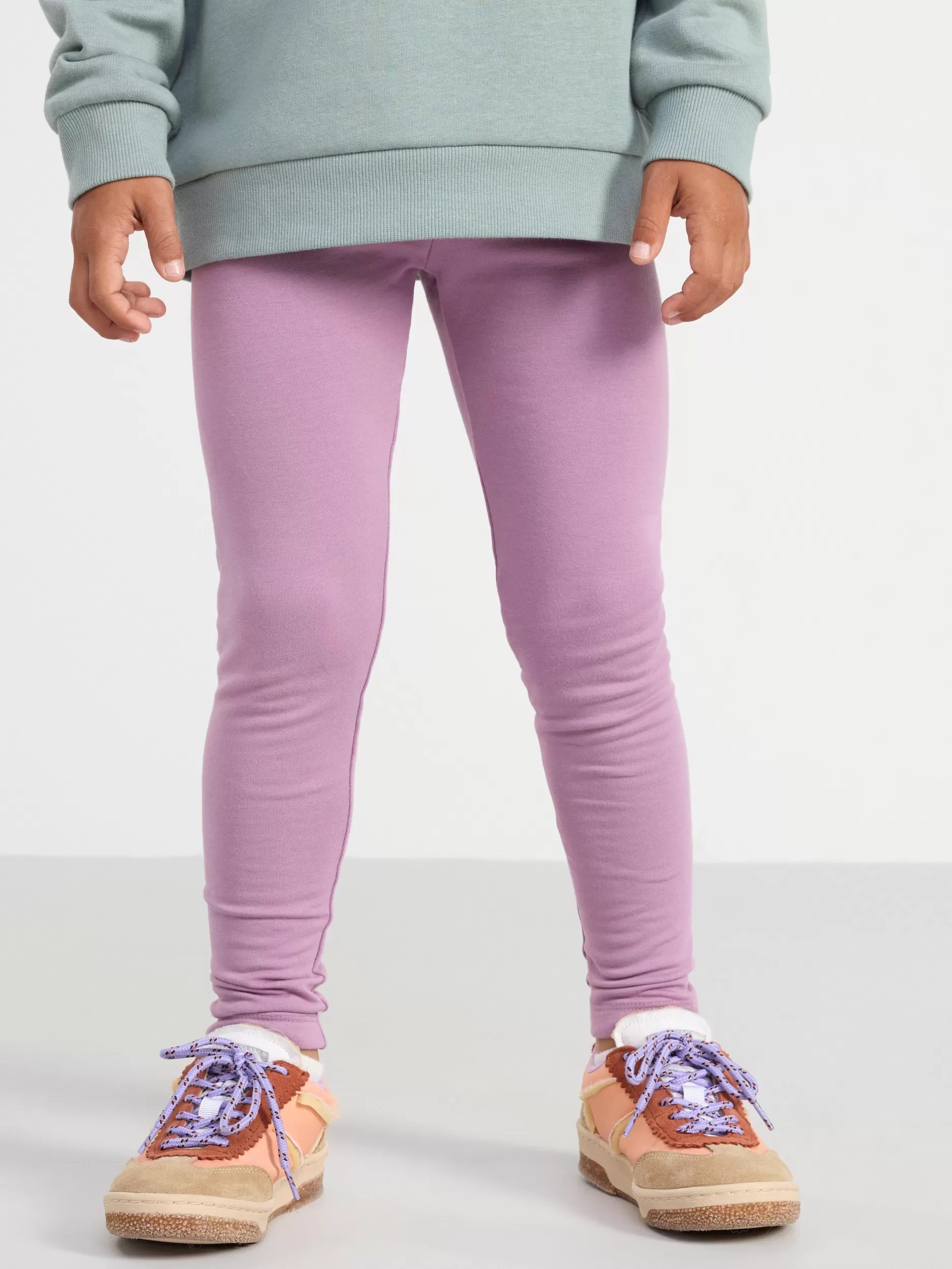 Lindex Basisplagg 3 For 2<Leggings Med Borstet Innside Light Dusty Lilac