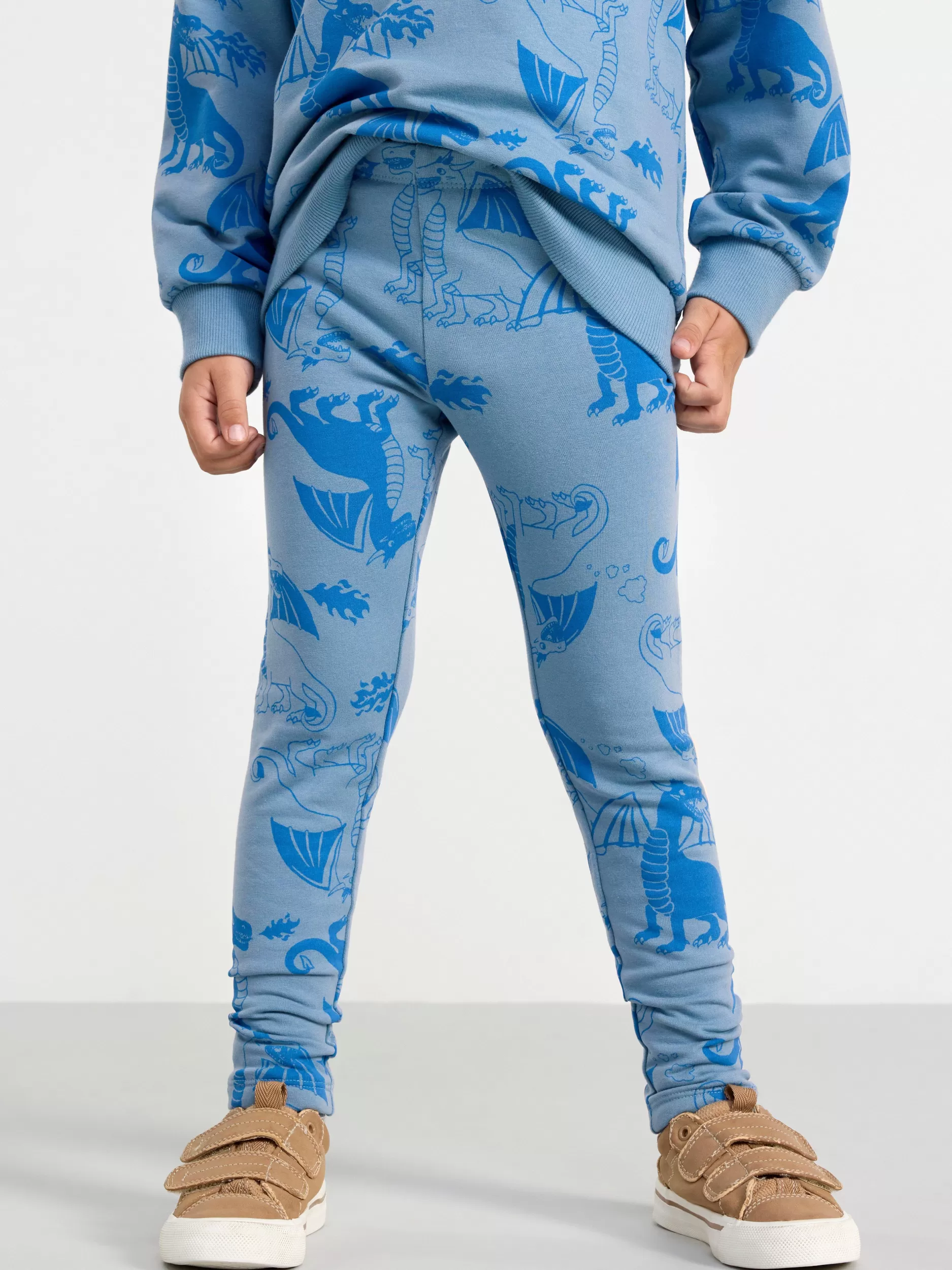 Lindex Bukser & Leggings<Leggings Med Drager Light Dusty Blue