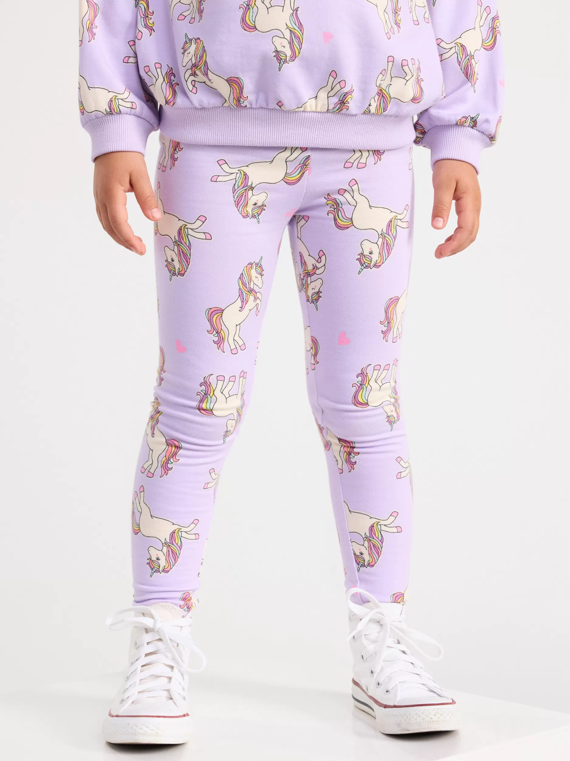 Lindex Bukser & Leggings<Leggings Med Enhjorninger Light Lilac
