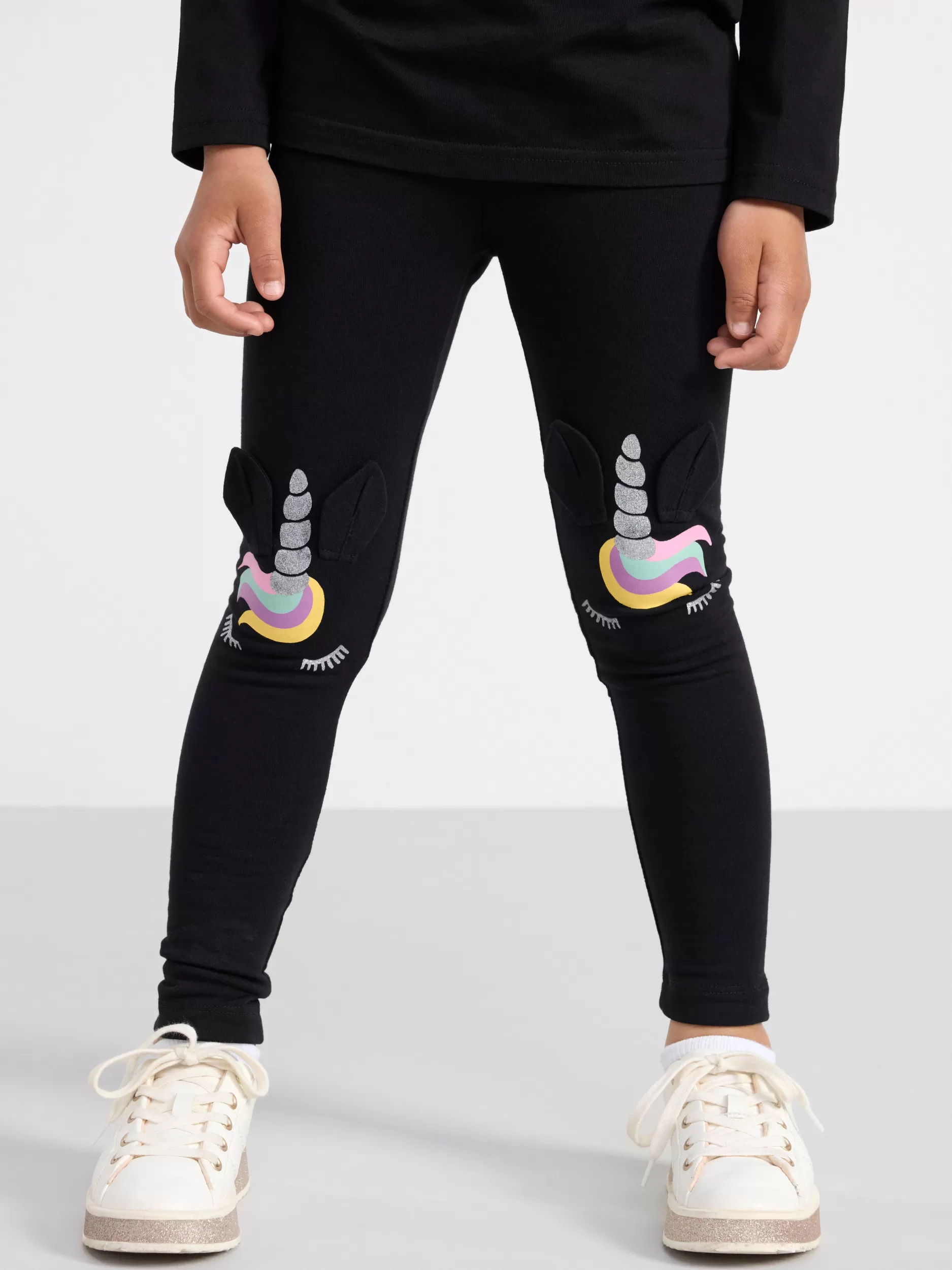 Lindex Bukser & Leggings<Leggings Med Enhjorninger Black