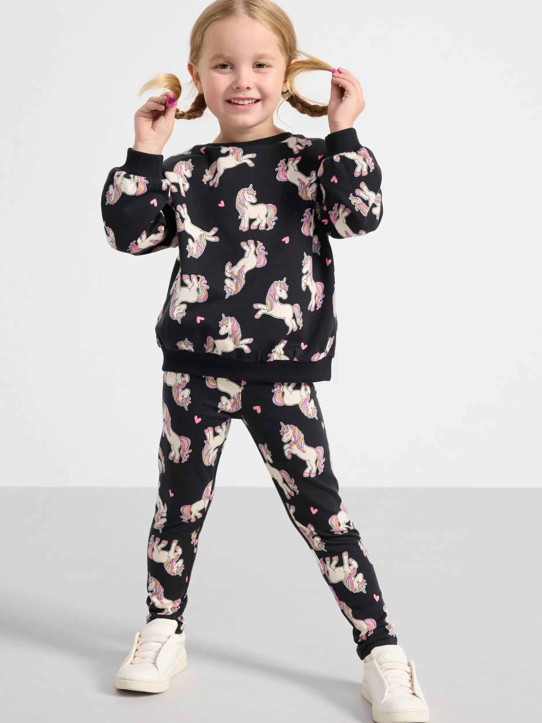 Lindex Bukser & Leggings<Leggings Med Enhjorninger Off Black