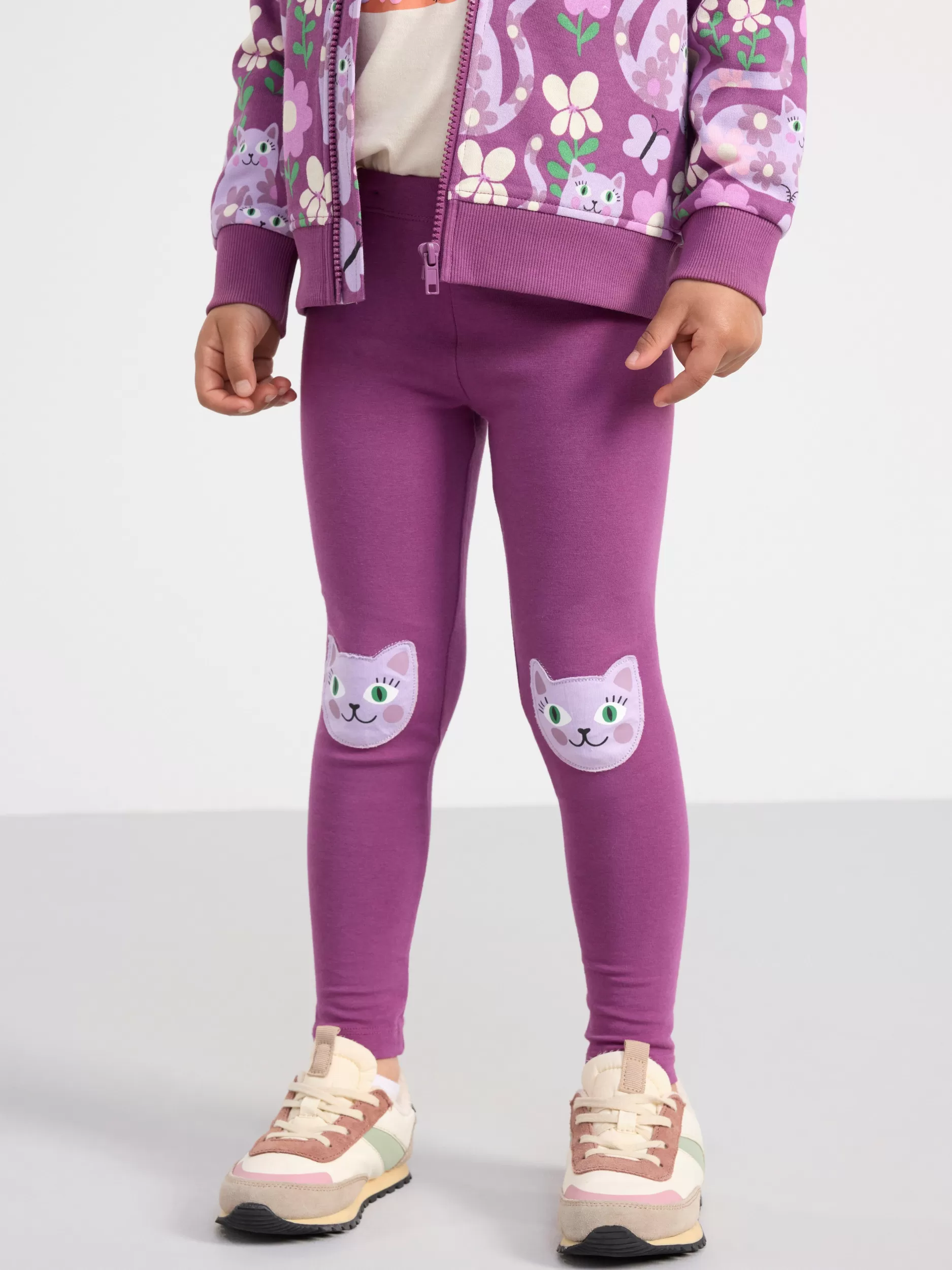 Lindex Bukser & Leggings<Leggings Med Katter Lilac