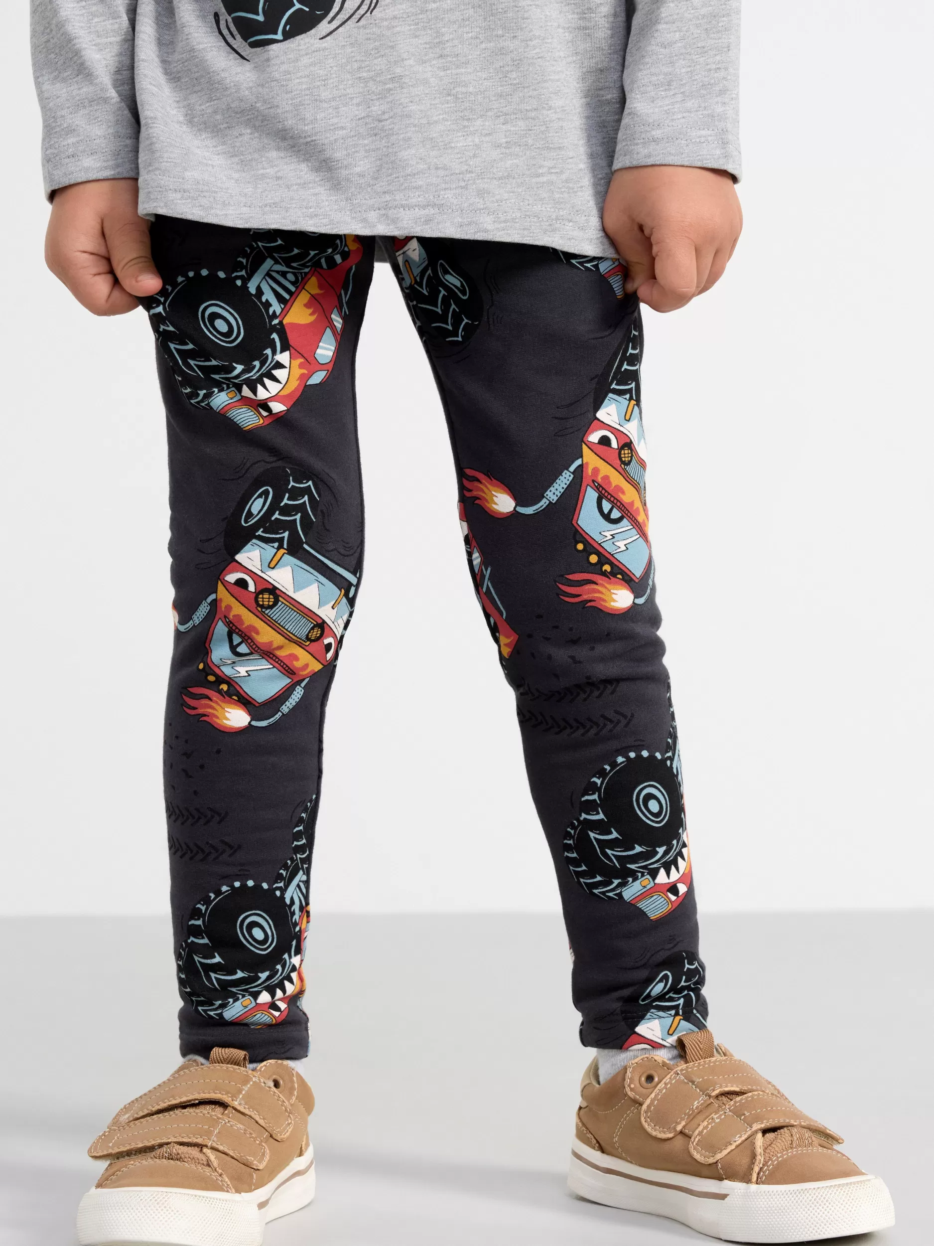Lindex Bukser & Leggings<Leggings Med Monstertrucker Offblack