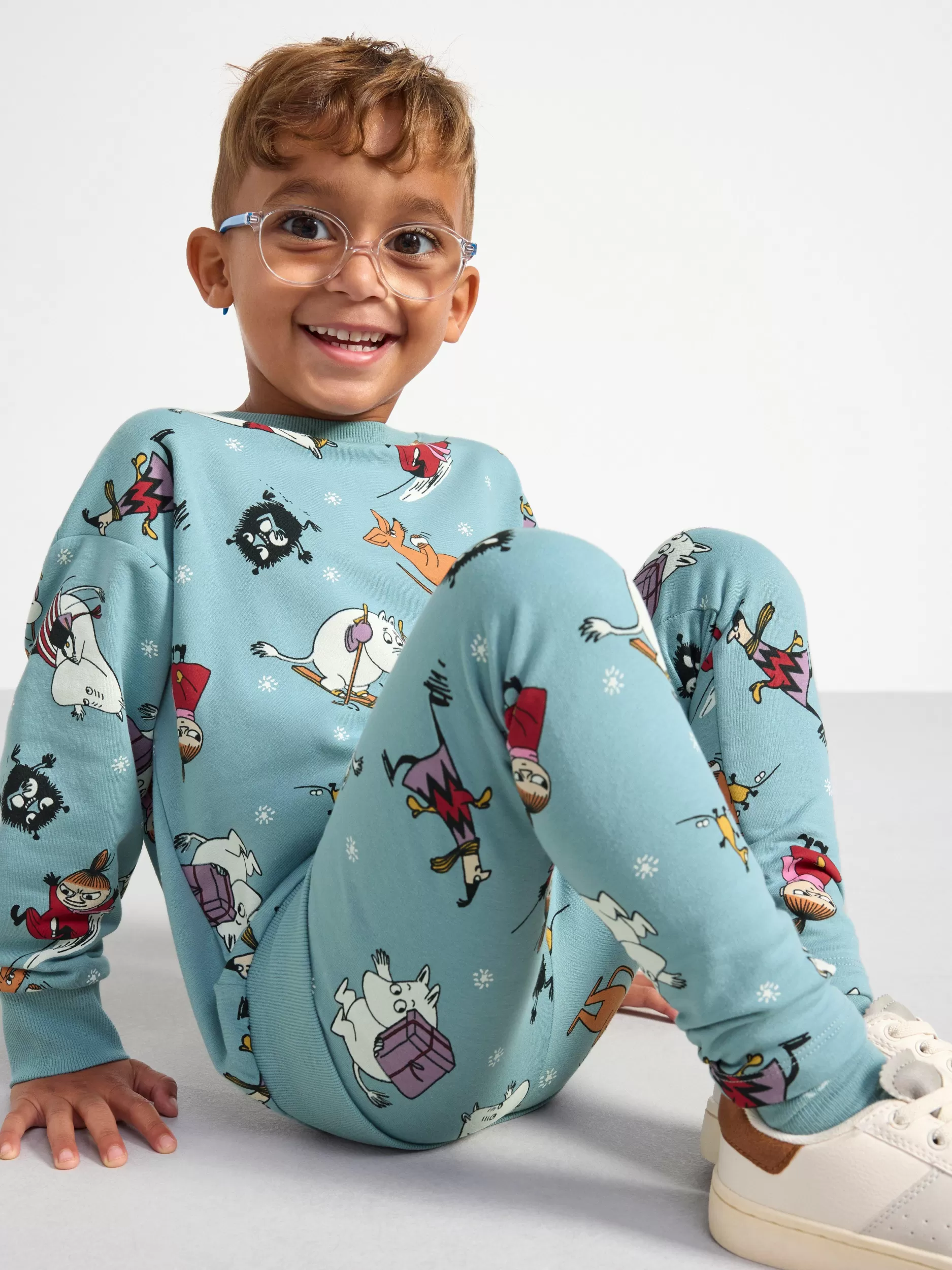 Lindex Bukser & Leggings<Leggings Med Mummi-Trykk Light Dusty Blue
