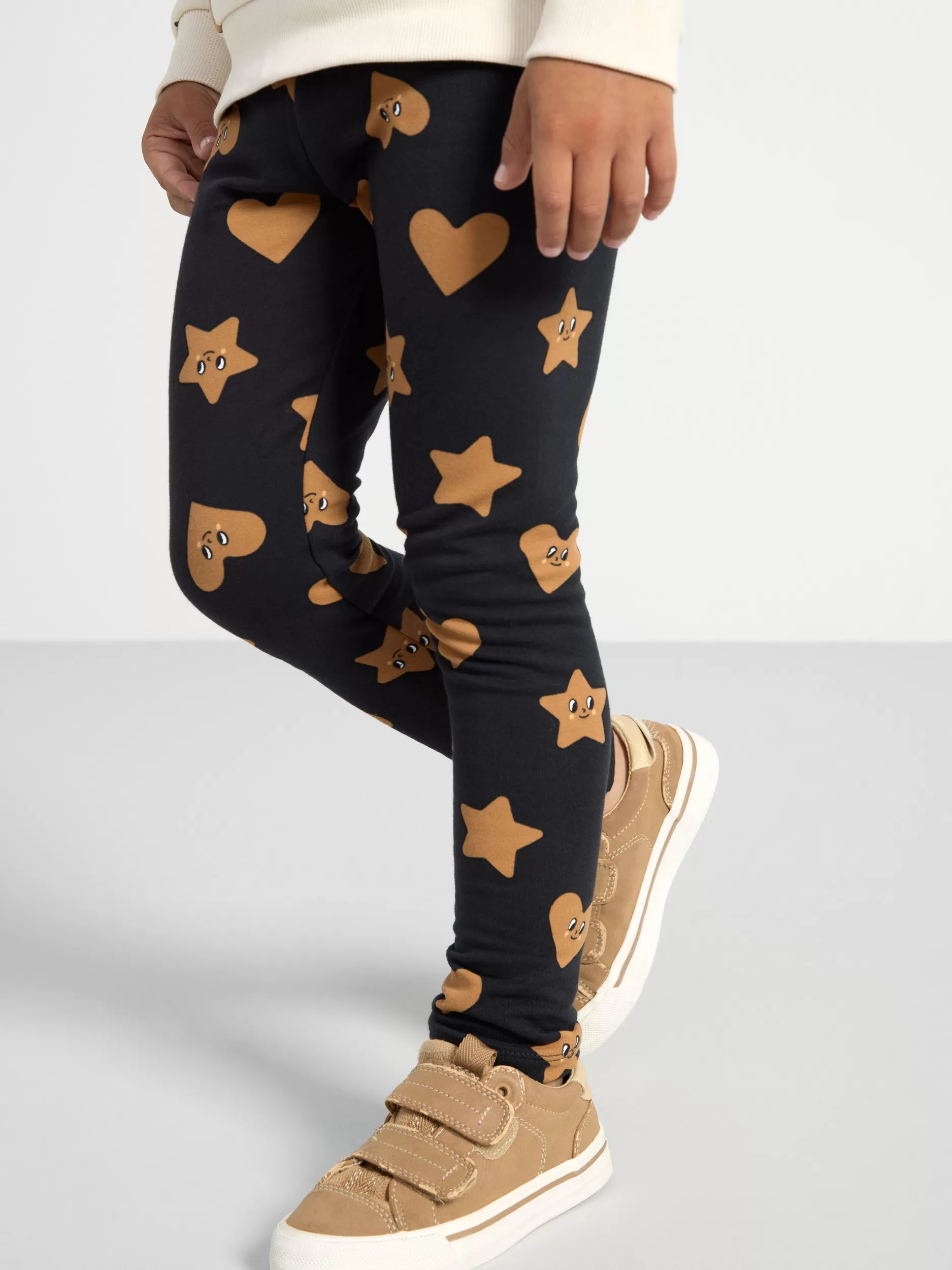Lindex Bukser & Leggings<Leggings Med Pepperkakemonster Off Black