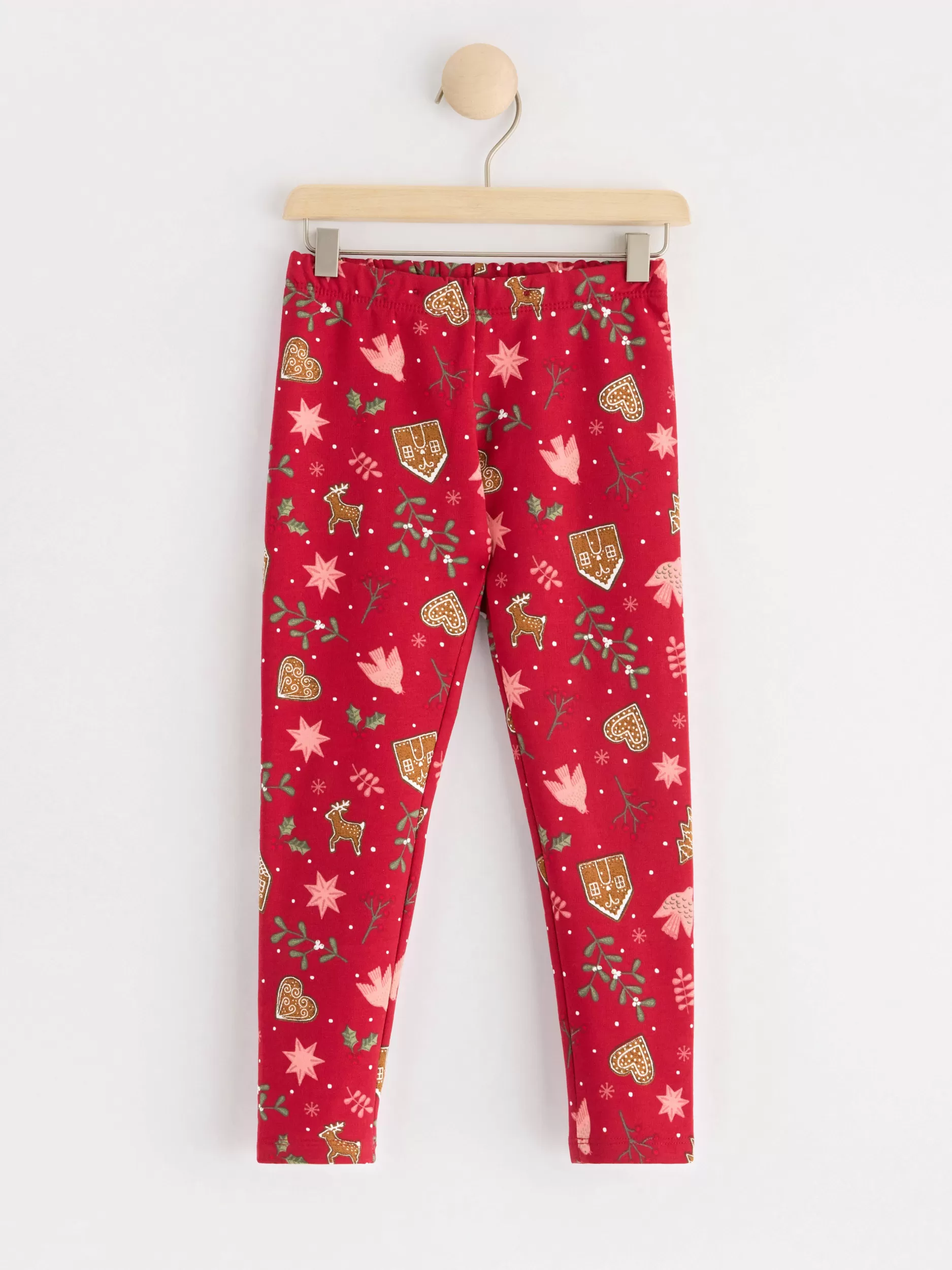 Lindex Bukser & Leggings<Leggings Med Pepperkaker Dark Red